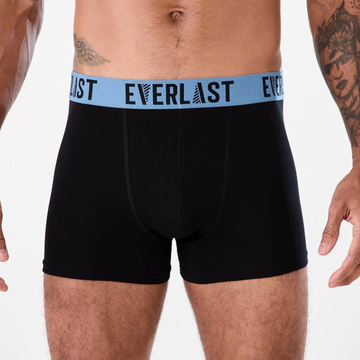 2 3 Pack Everlast Mens Workwear Trunks EVERLAST BLACK, 2 of 7