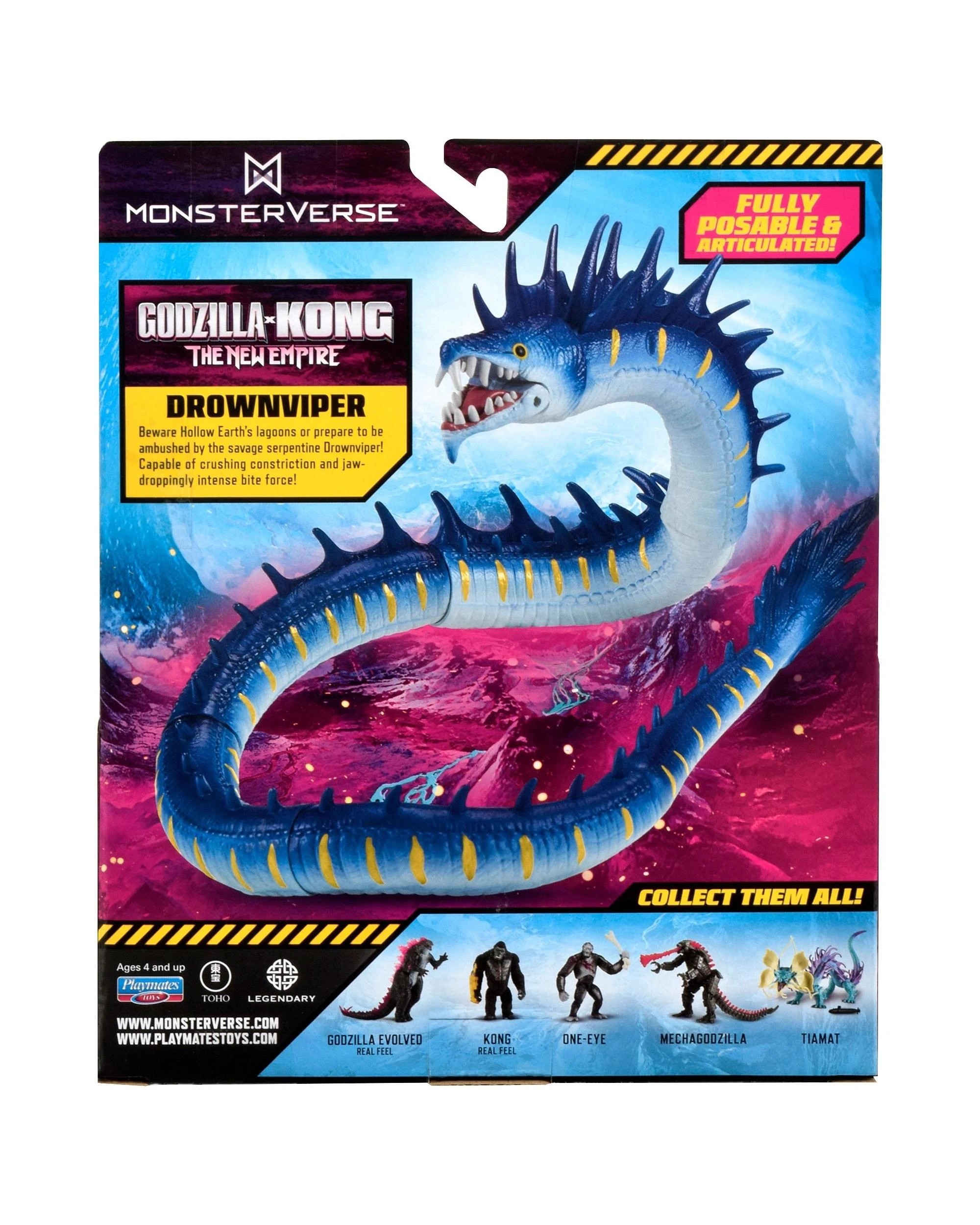 3 MonsterVerse Godzilla x Kong The New Empire Drownviper 6 inch Action Figure, 3 of 6
