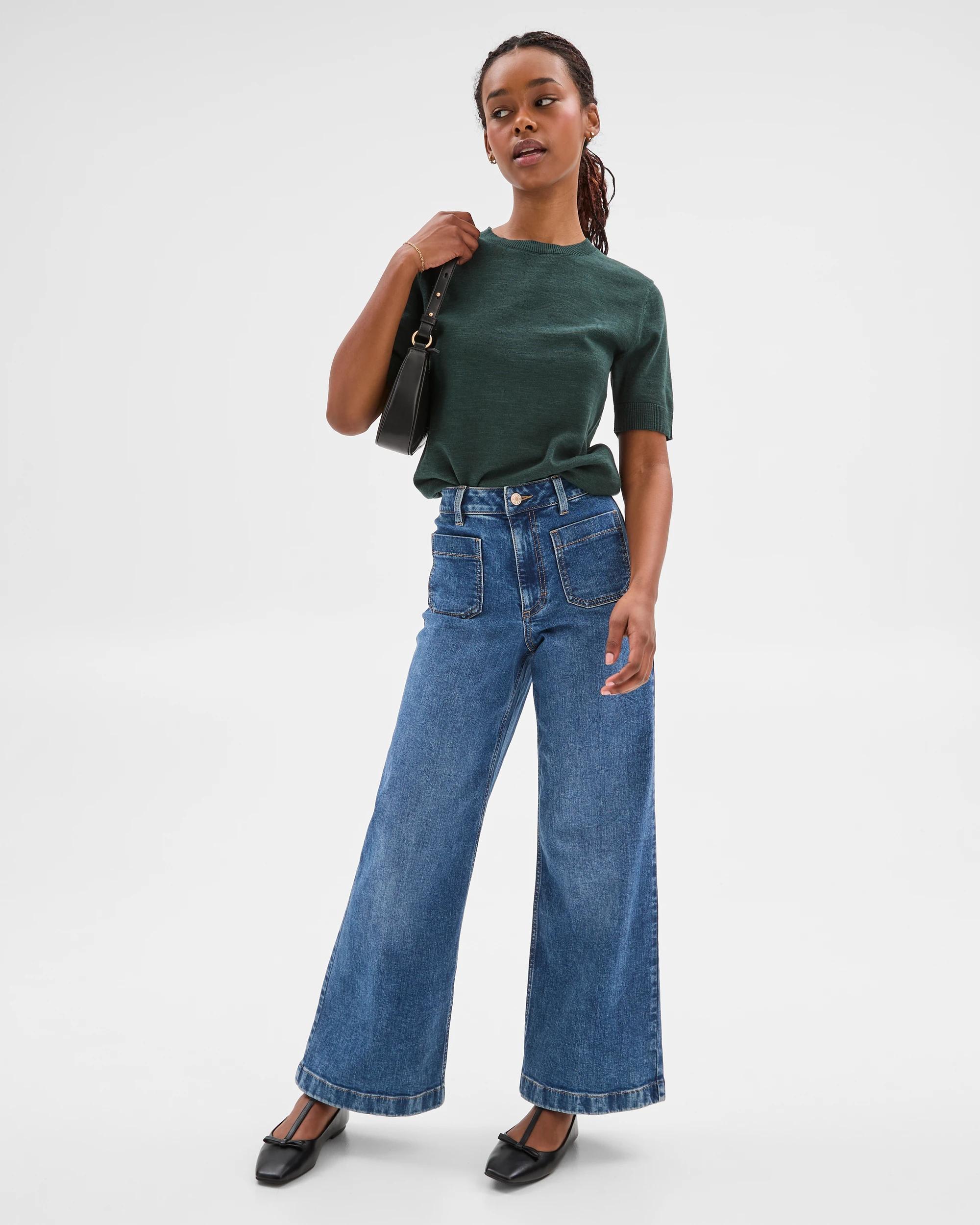 2 Target Petites Australian Cotton Blend Knit T-shirt DEEP FOREST, 2 of 7