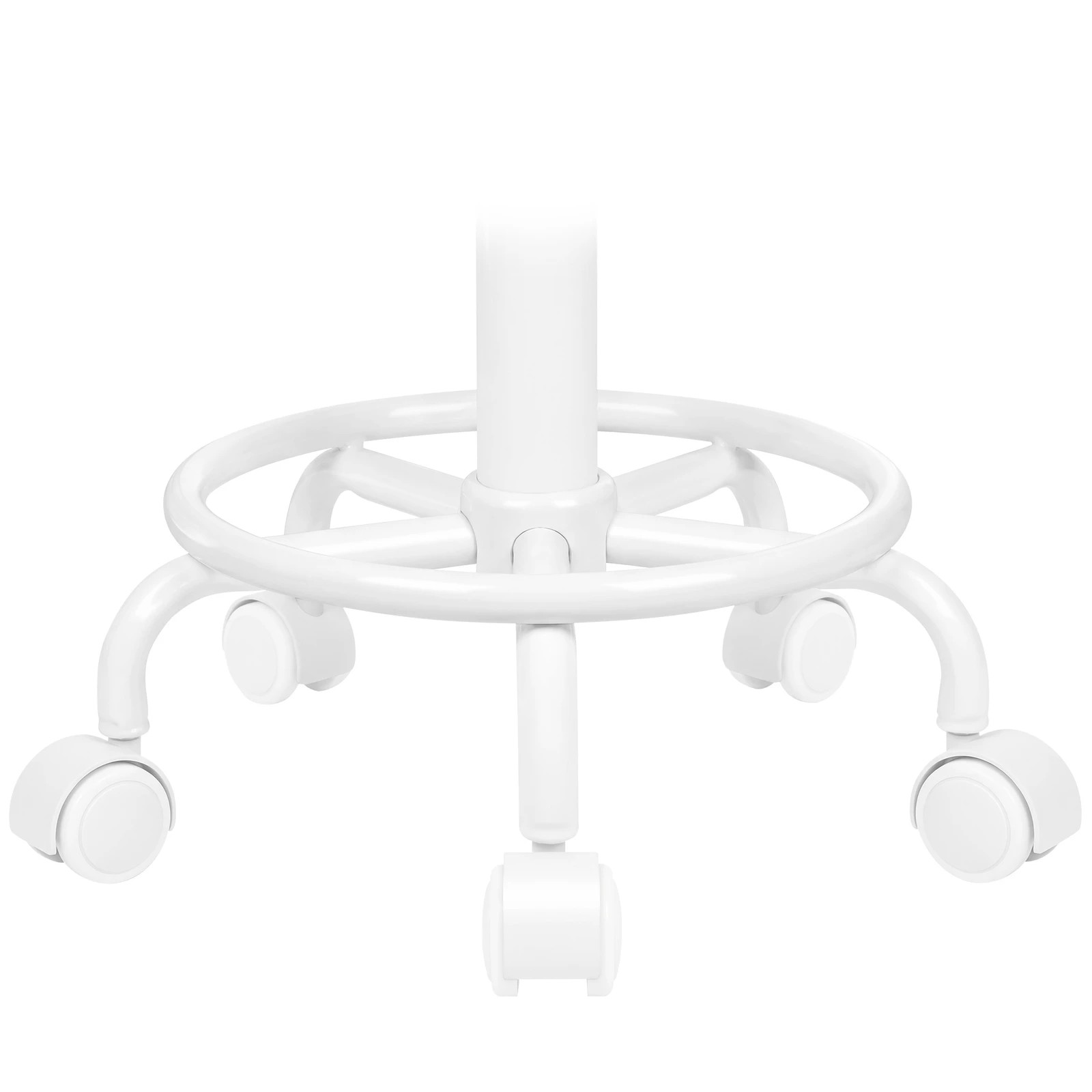 2 Alfordson 2x Salon Stool Round Swivel Barber Hair Dress Chair Gas Lift - White, 2 of 7