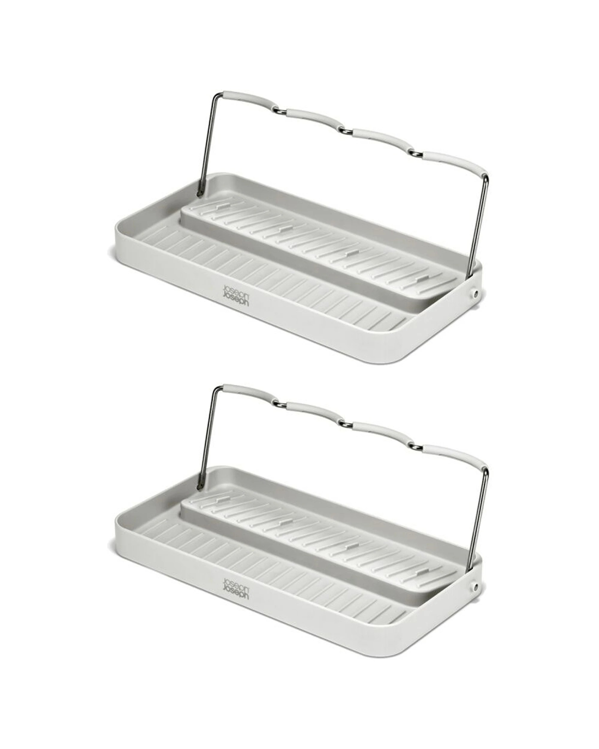 1 Joseph Joseph 2PK Neat DrySmart Bottle Drying Rack Kitchen Organiser Foldable Stone - Beige, 1 of 7