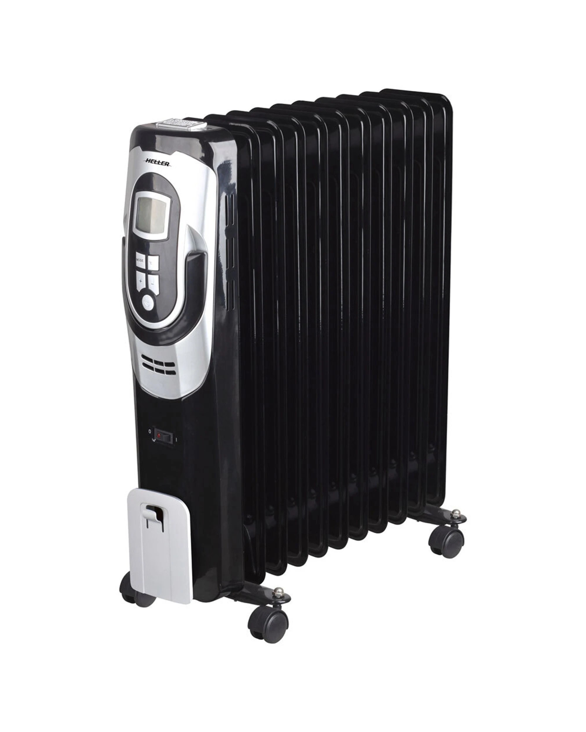 1 HELLER 11 Fin Column Heater Space Heater WiFi Heater 2400W Heater LCD Display - Black, 1 of 3