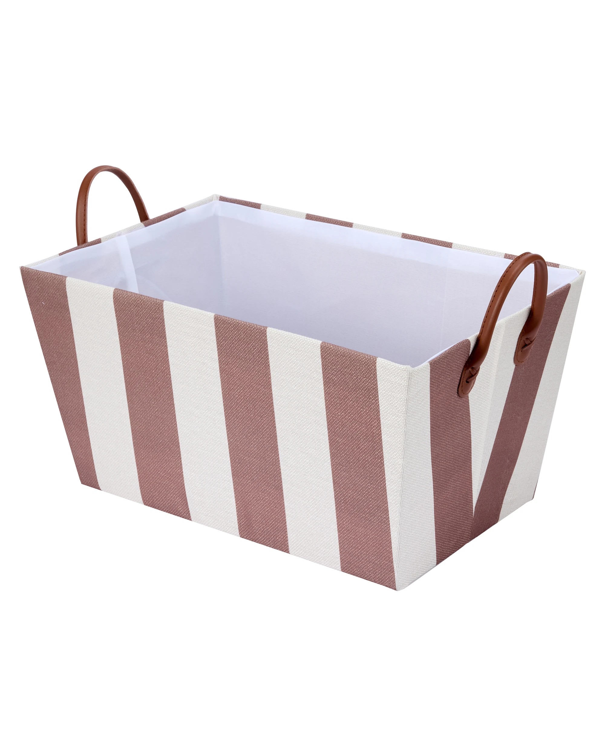 1 Tapered Basket - Chocolate Stripe, 1 of 5