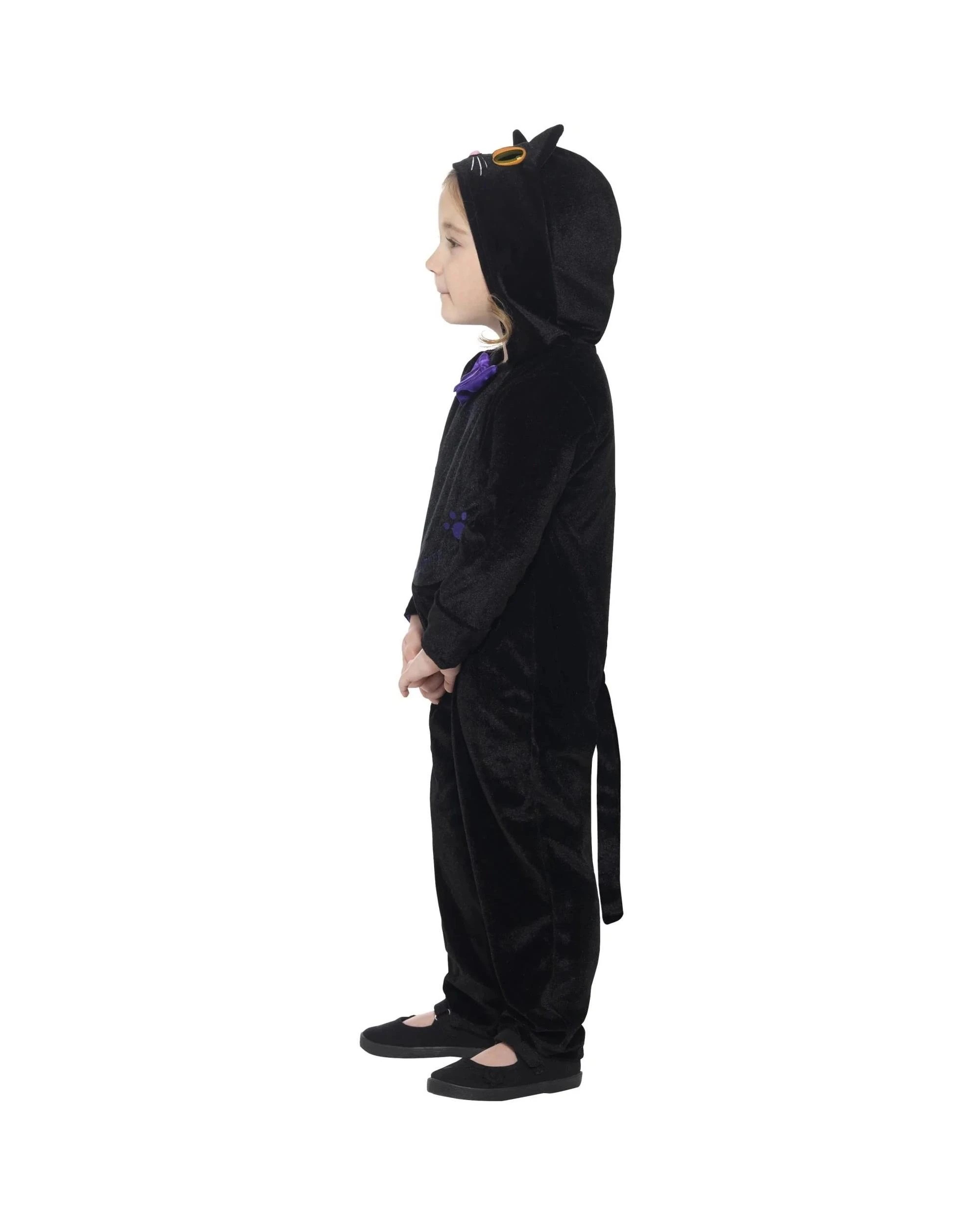 2 Black Cat Jumpsuit Toddler Costume Size 1-2 Years, 2 of 4