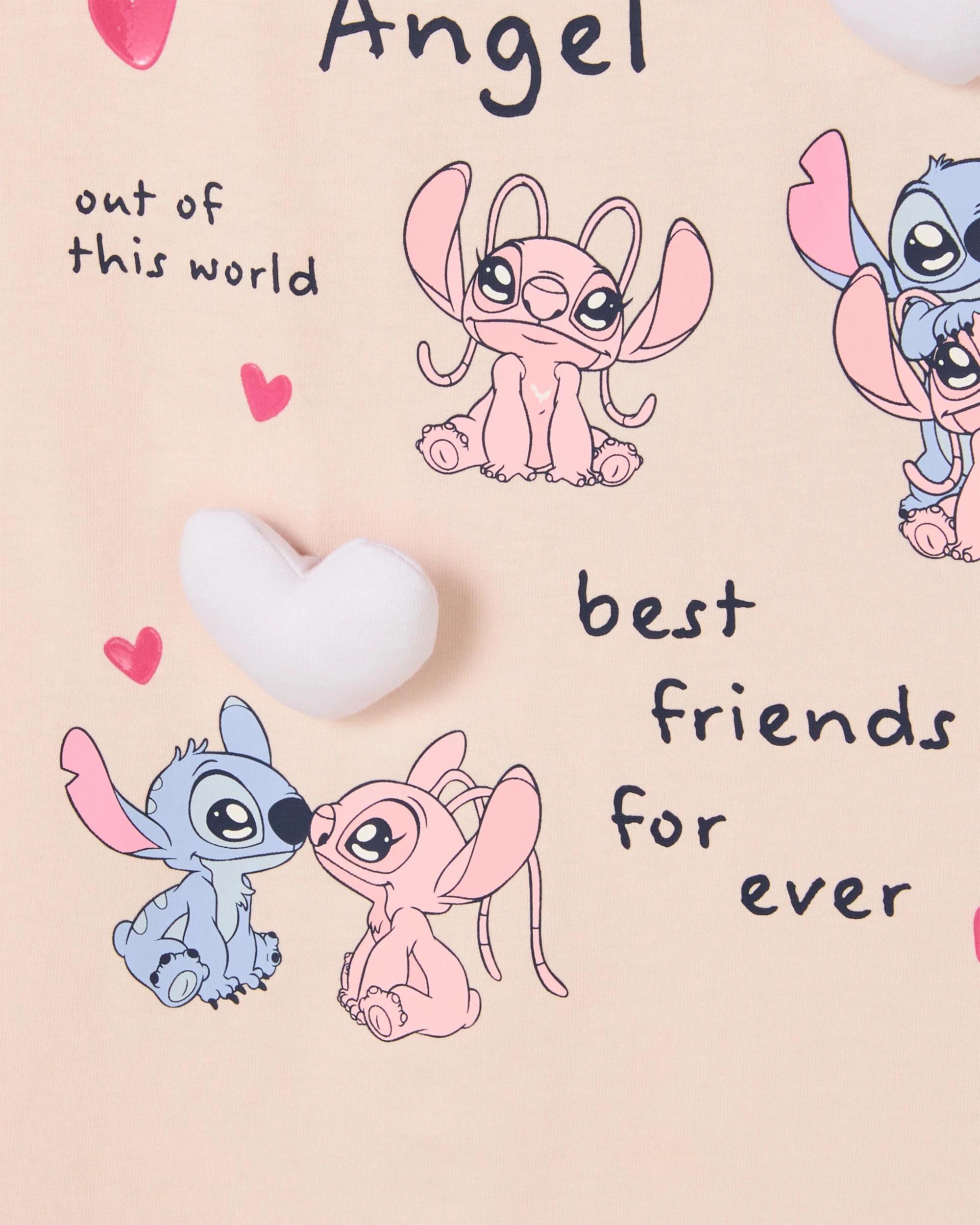 6 Disney Lilo & Stitch Australian Cotton T-Shirt STITCH & ANGEL/CREAM, 6 of 6