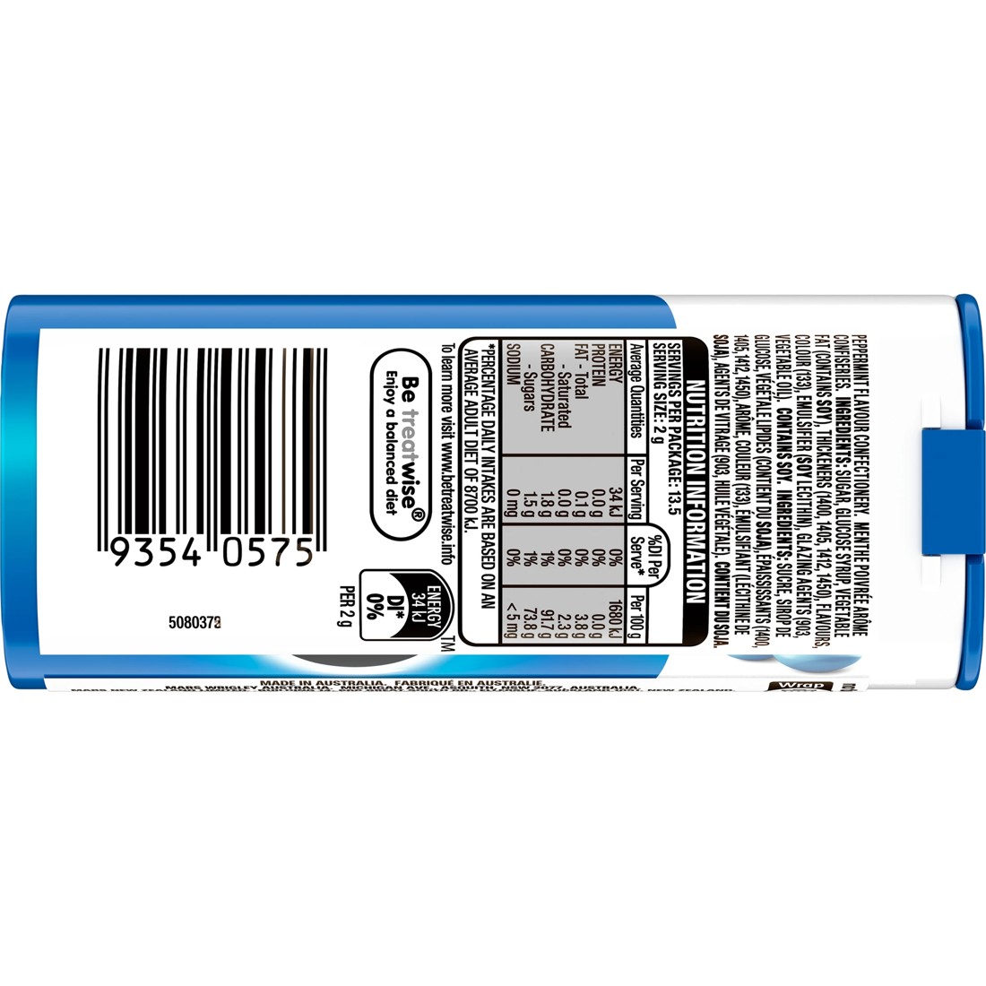 3 Wrigley's Eclipse Chewy Peppermint Mints 27g, 3 of 5