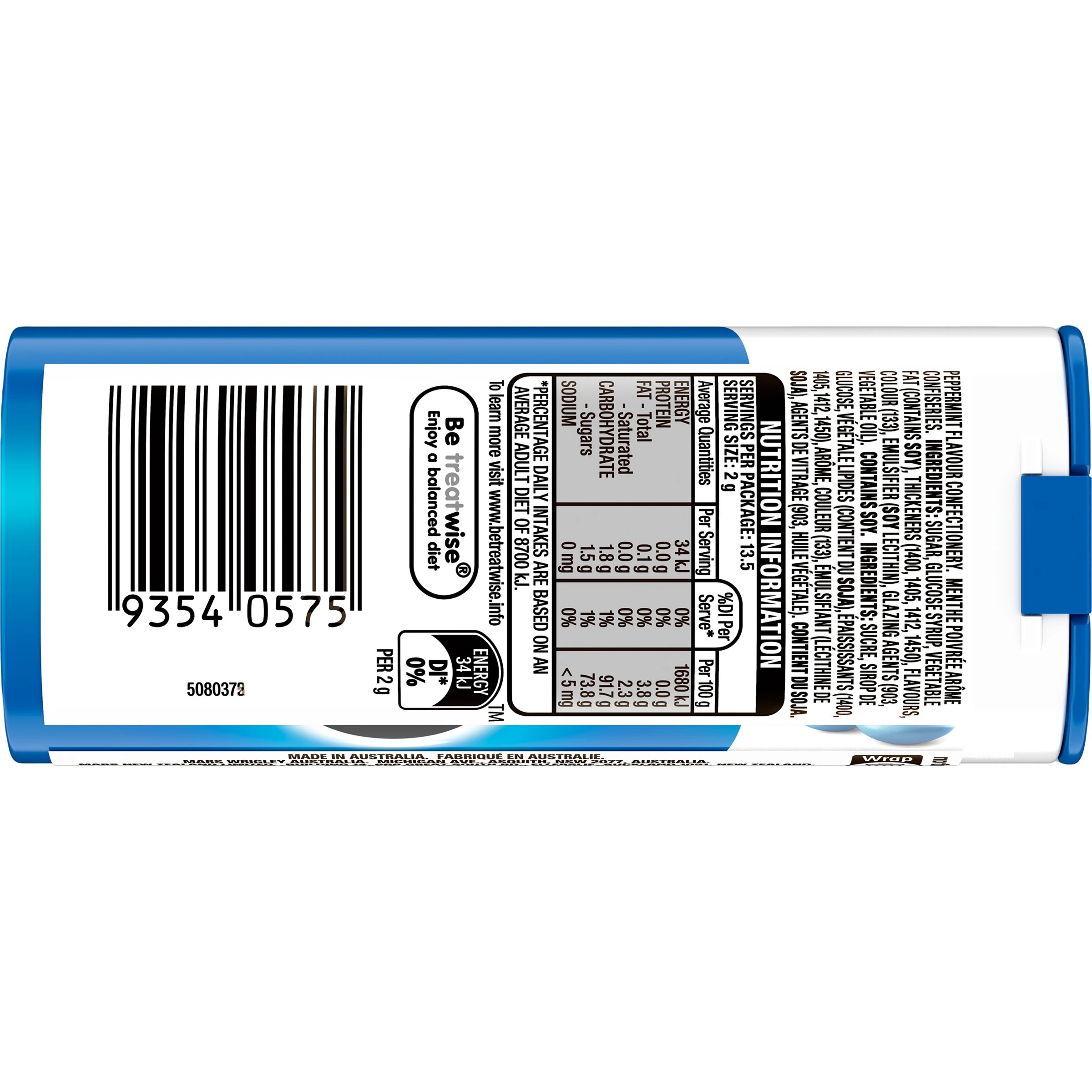 3 Wrigley's Eclipse Chewy Peppermint Mints 27g, 3 of 5