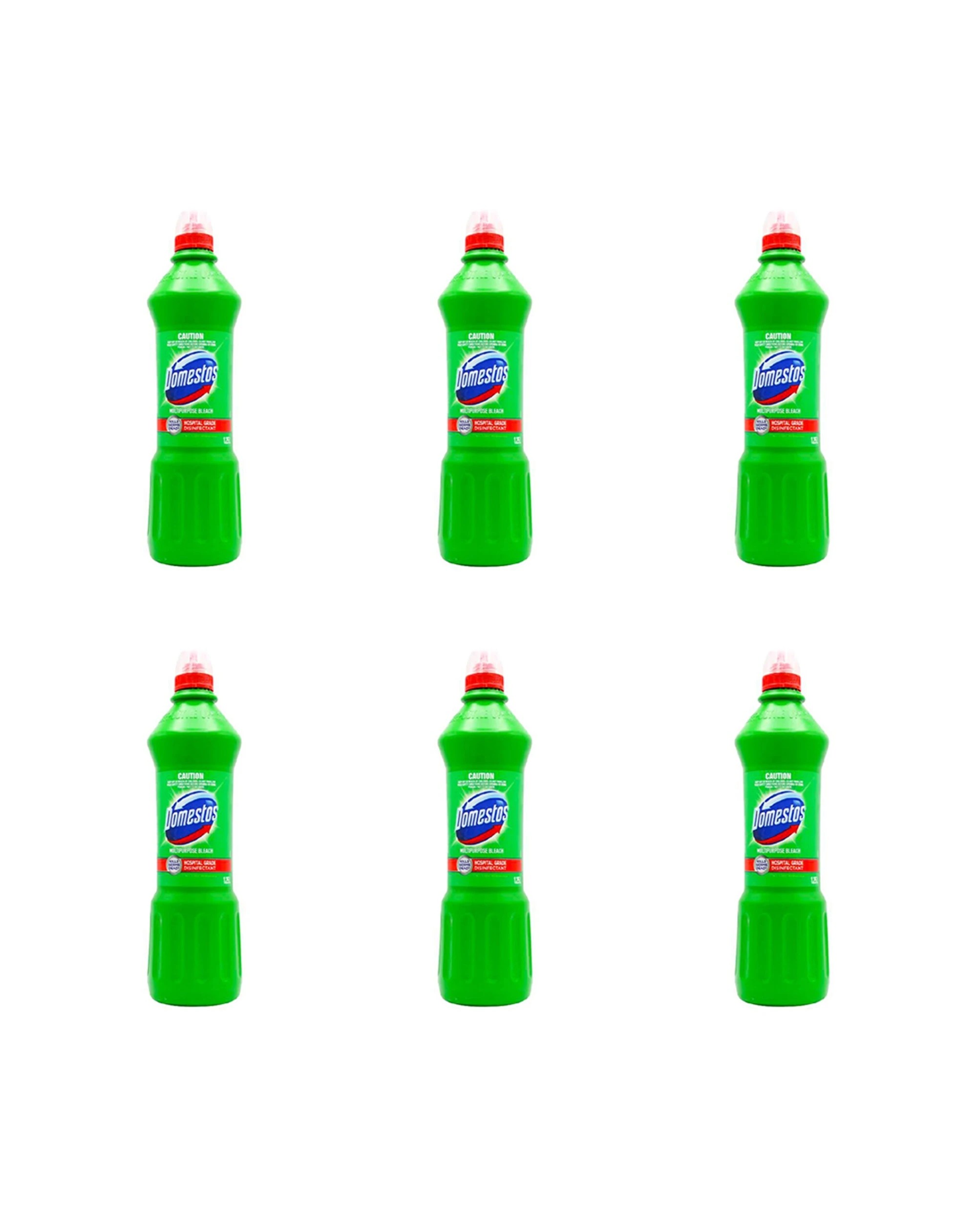 1 Domestos Thick Bleach Multipurpose Cleaner Mountain Fresh 6 Pack 1.25L - Green, 1 of 5