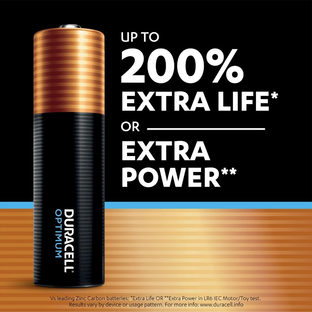 3 Duracell Optimum Alkaline AA 10 Pack Batteries, 3 of 7