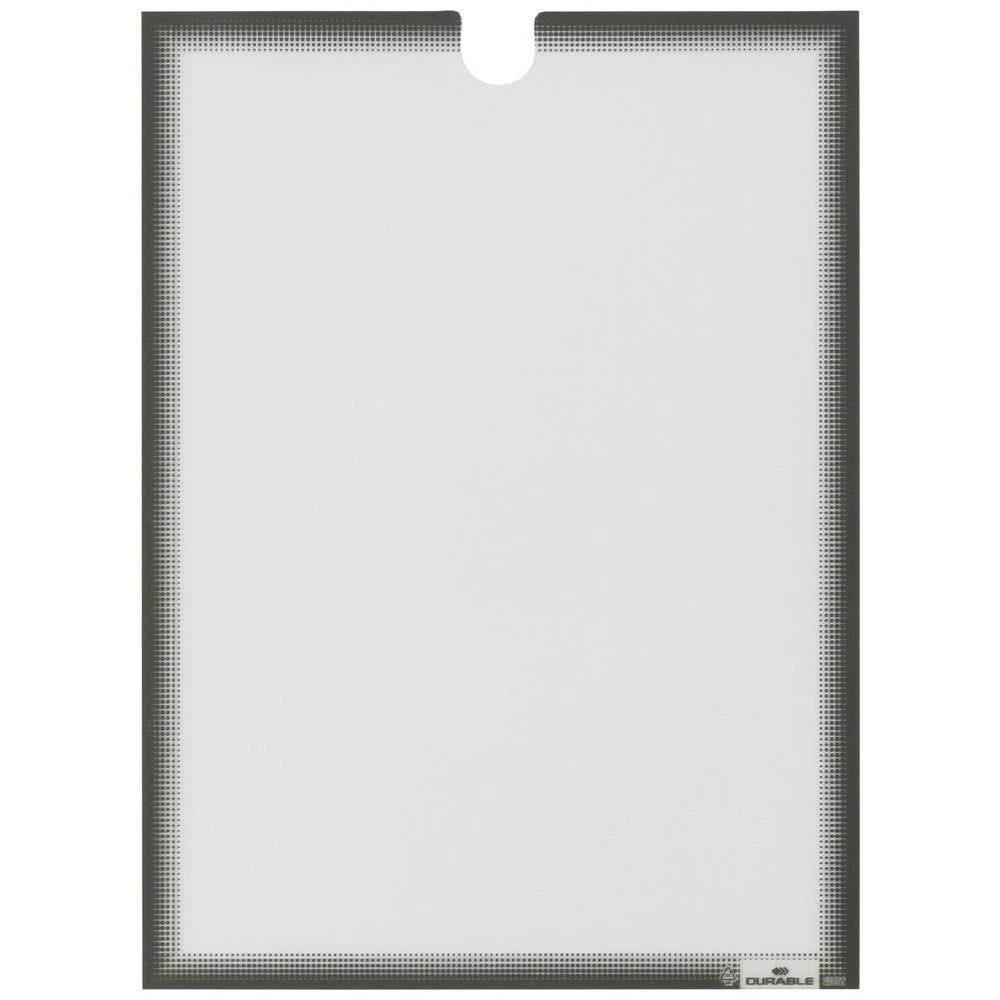 1 Durable Adhesive Sign Holder A4 5 Pack, 1 of 3