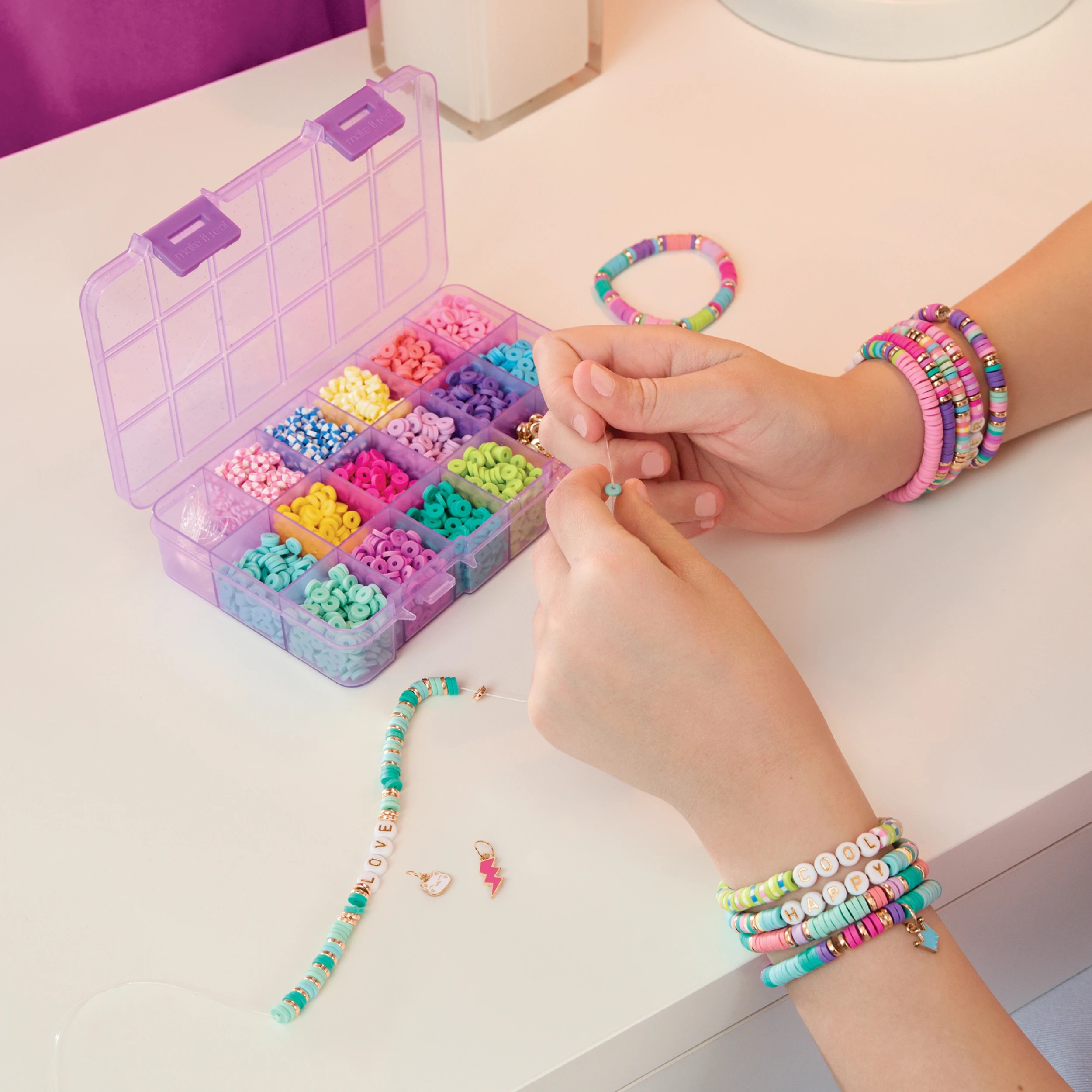 6 Make It Real Heishi Craze Beads Set with Case - Multi, 6 of 7