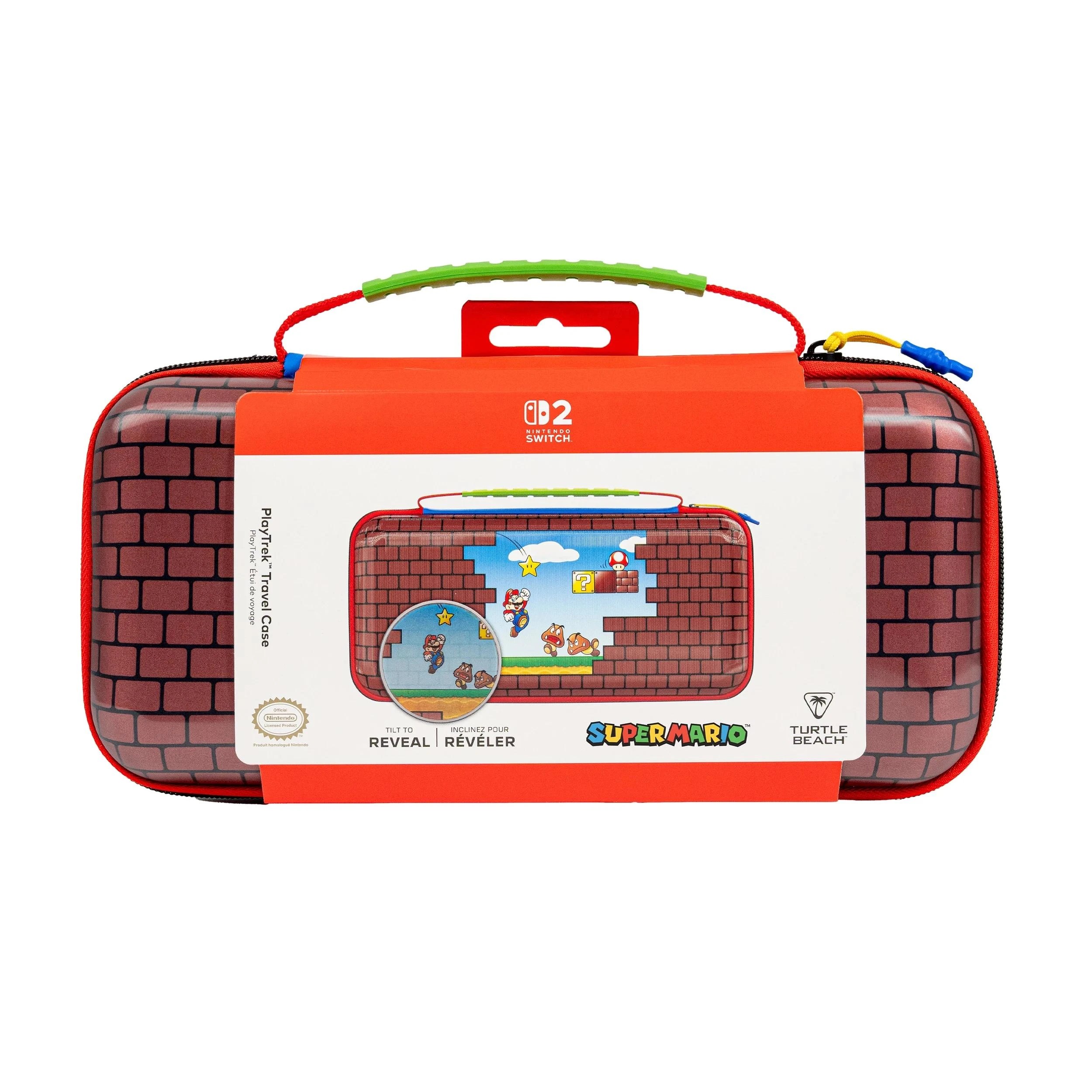 1 Turtle Beach TurtleBeach PlayTrek Travel Case Mario Bricks - Nintendo Switch 2 - Multi, 1 of 4
