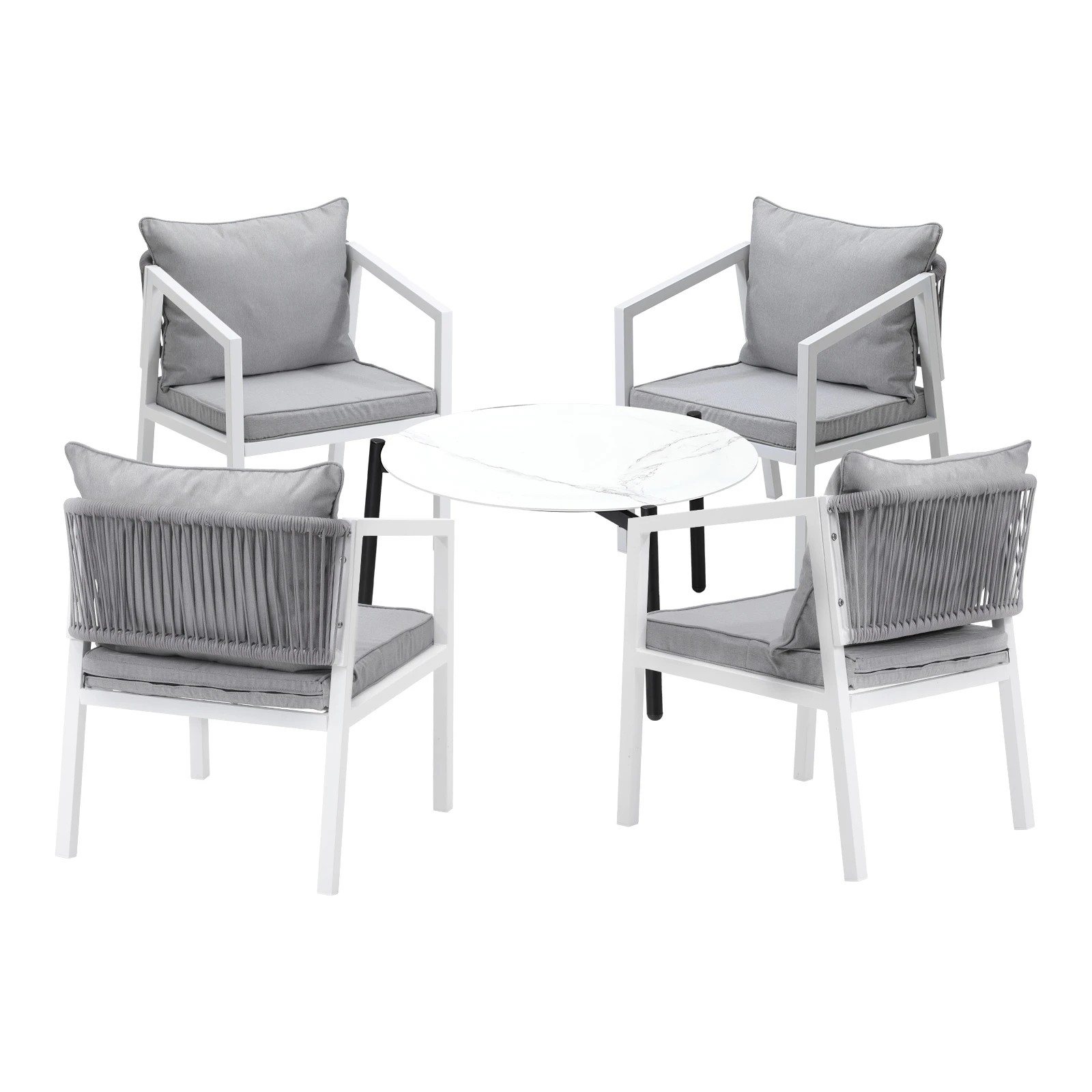 1 Livsip Outdoor Patio Setting 5pcs Furniture Lounge Set 70cm Coffee Table
 - Multi, 1 of 10