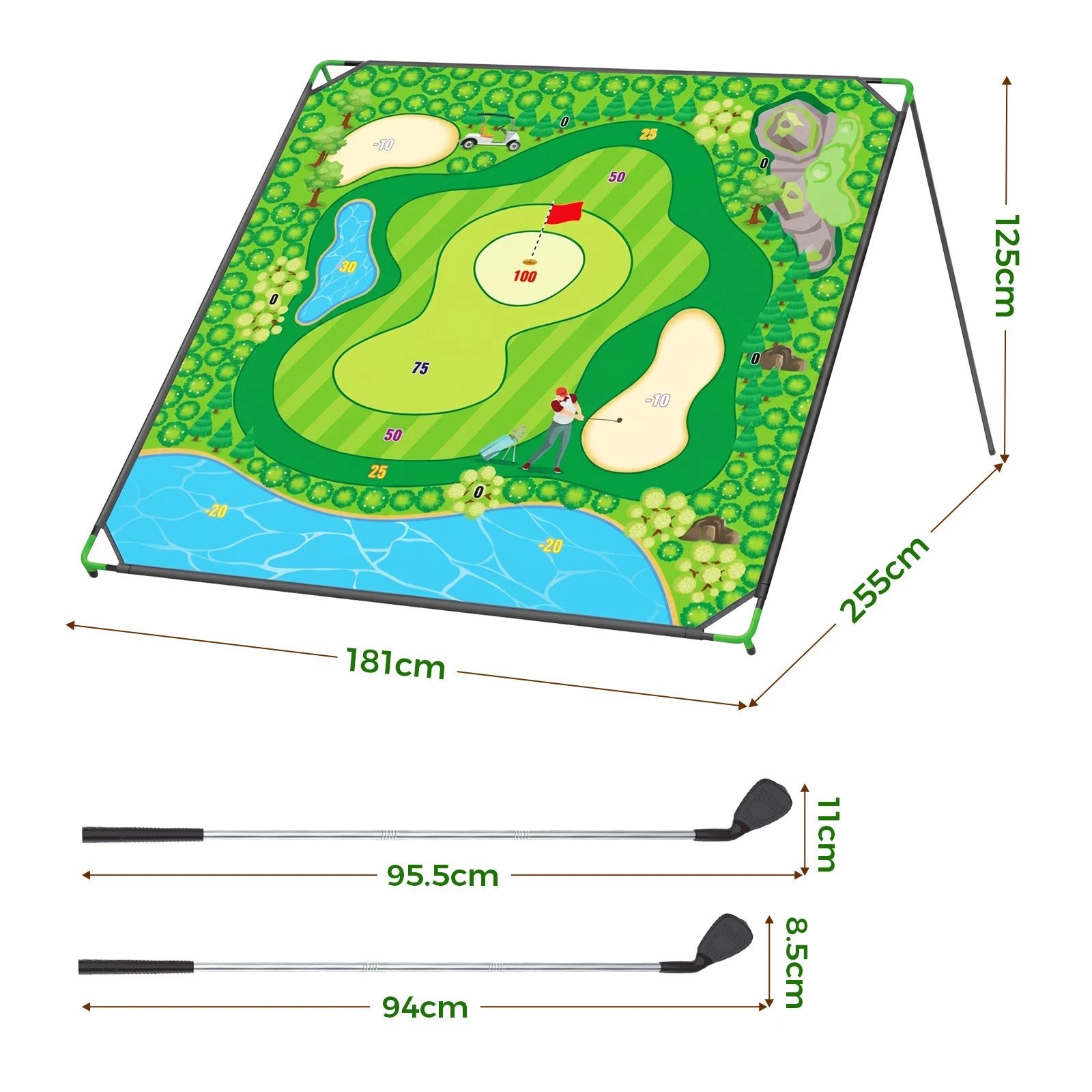 2 Ausway Portable Golf Chipping Target Game Set for Indoor Outdoor, 2 of 6