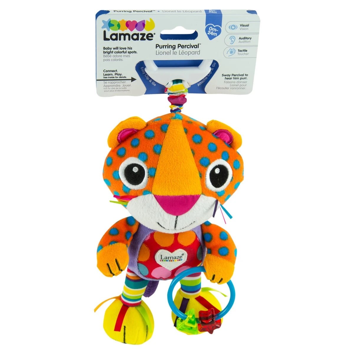 1 Lamaze Purring Percival Clip and Go Plush, 1 of 1