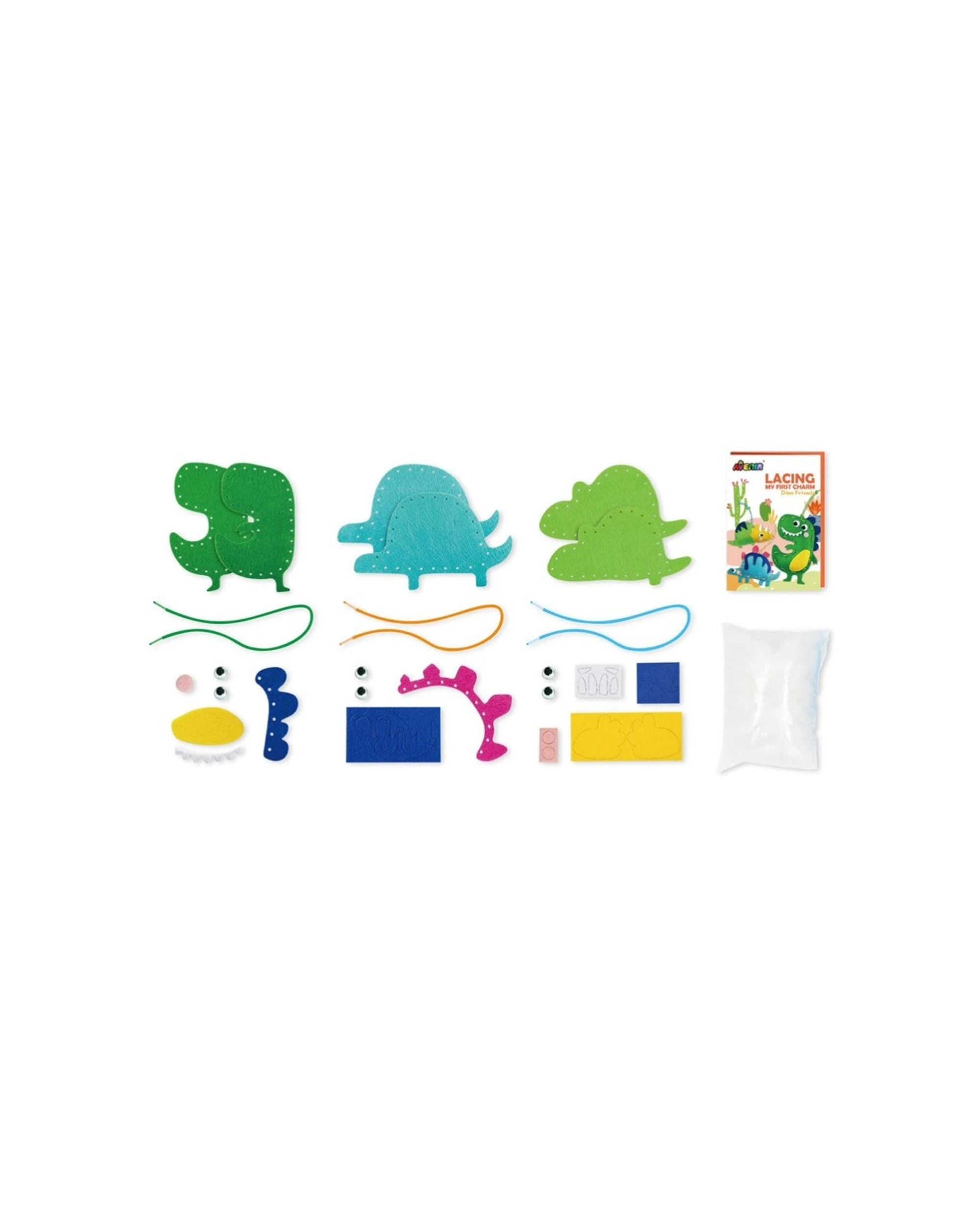 3 Avenir Lacing My First Charm Dino Friends Kids Children Fun Activity Toy - Multi, 3 of 3
