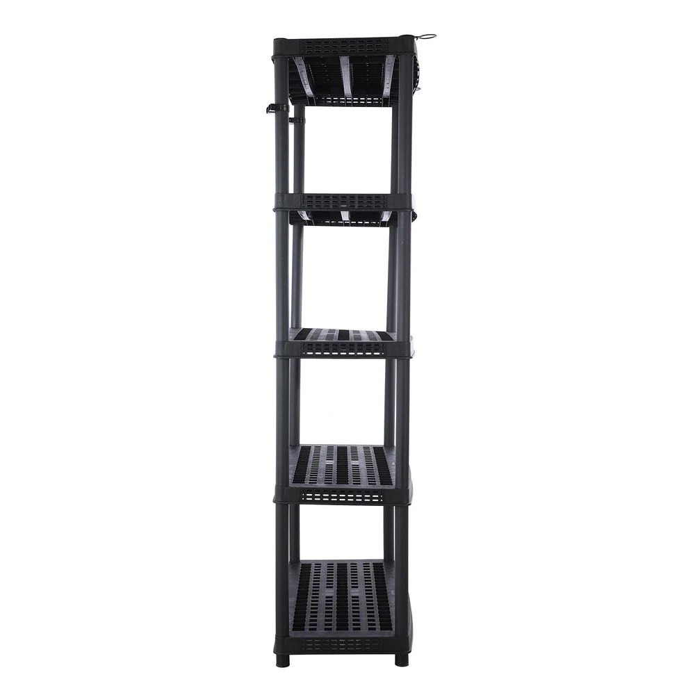 4 Ezy Storage 5 Tier Plastic Shelf 90 x 44.5cm Shelves Home Office Storage, 4 of 7