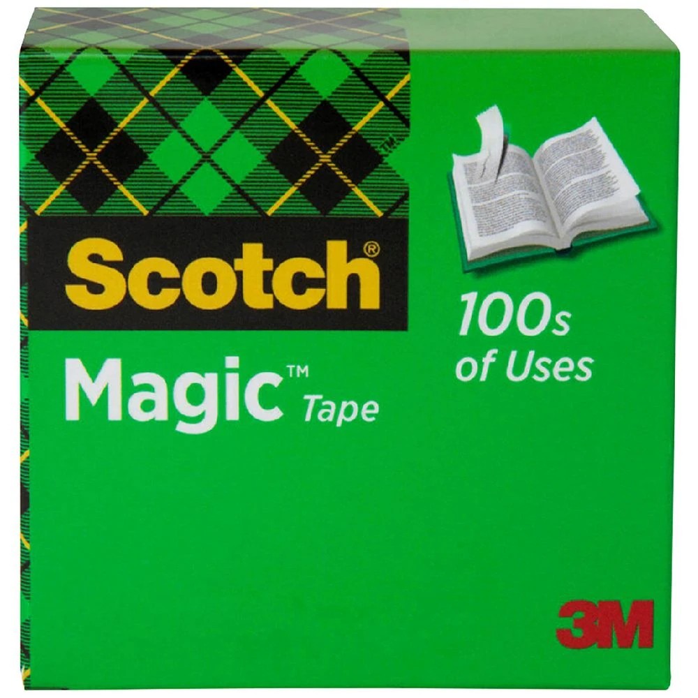 1 Scotch Magic 810 Invisible Adhesive Tape 12mm x 33m, 1 of 8
