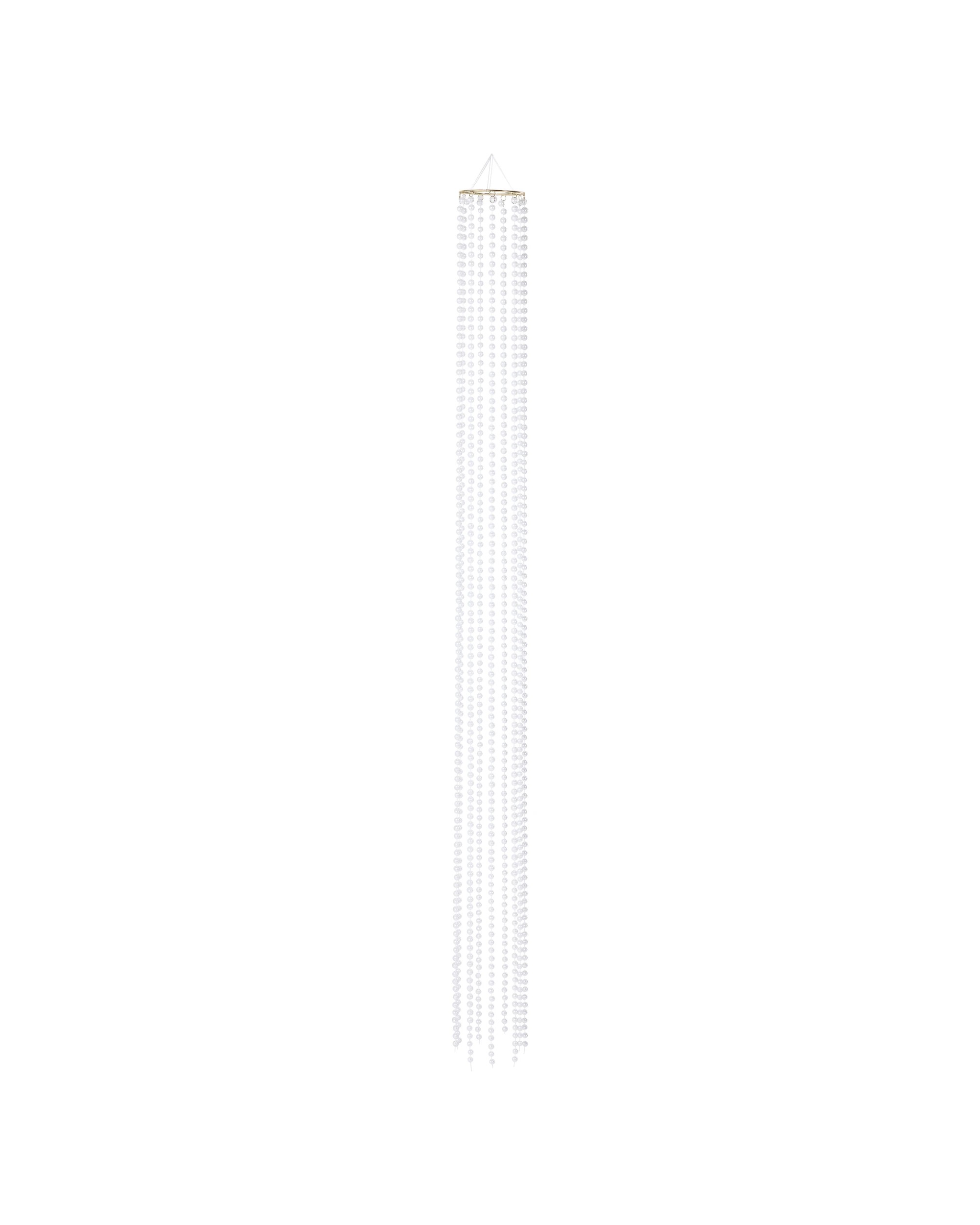 5 1.6m Cascading Pearl Look Garland, 5 of 6