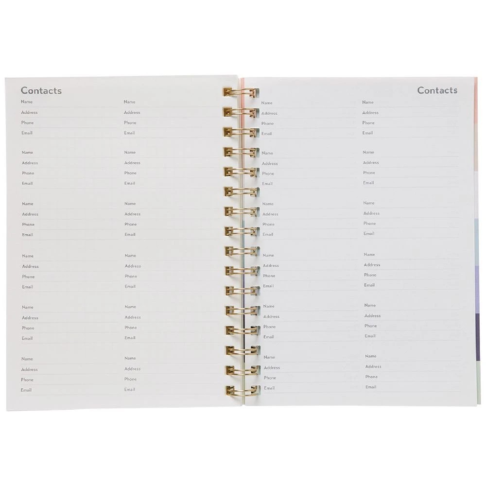 6 Otto A5 Week to View Undated Diary Stripe, 6 of 6