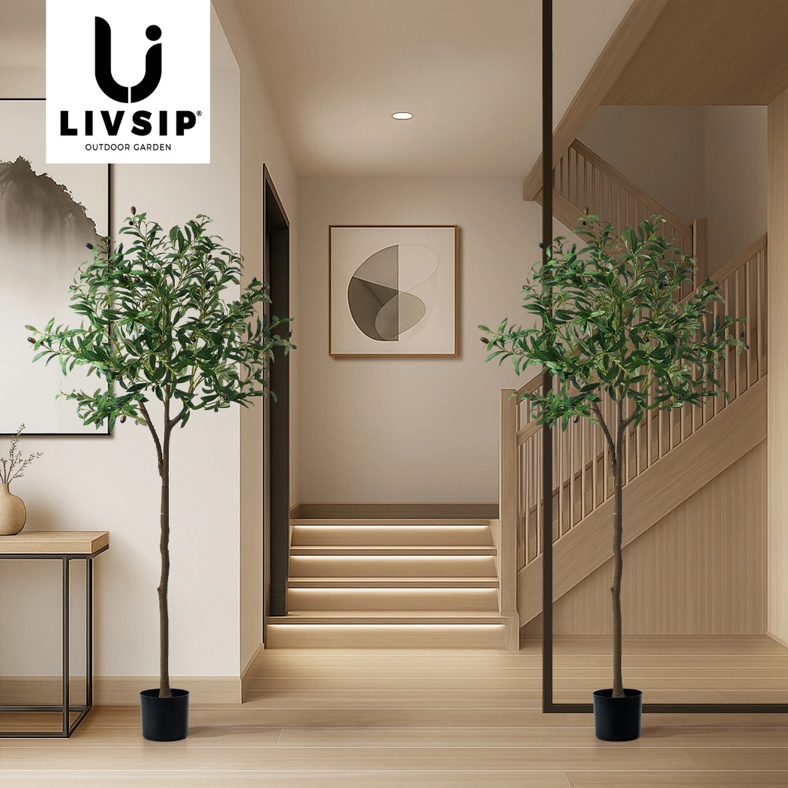 6 Livsip 2 Pack Artificial Olive Tree 150cm Faux Potted Plants - Green, 6 of 10