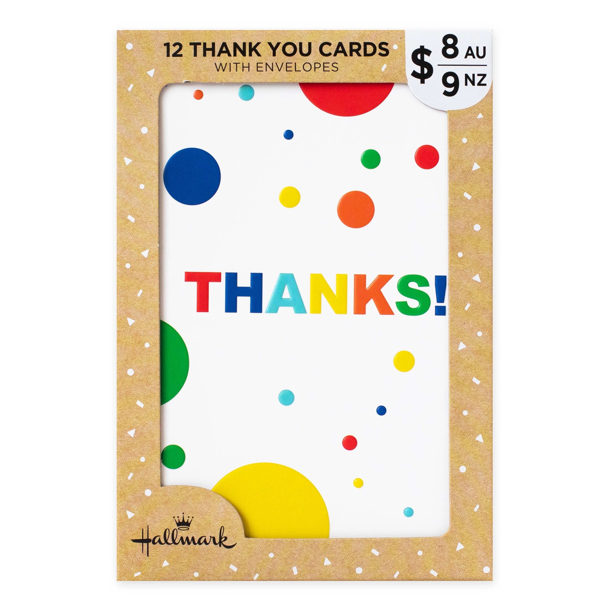1 12 Pack Hallmark Thank You Cards - Colourful Thanks!, 1 of 4