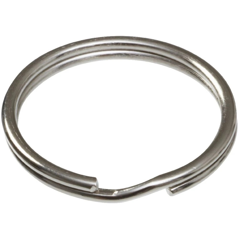 3 J.Burrows Split Key Rings 20mm Silver 10 Pack, 3 of 3