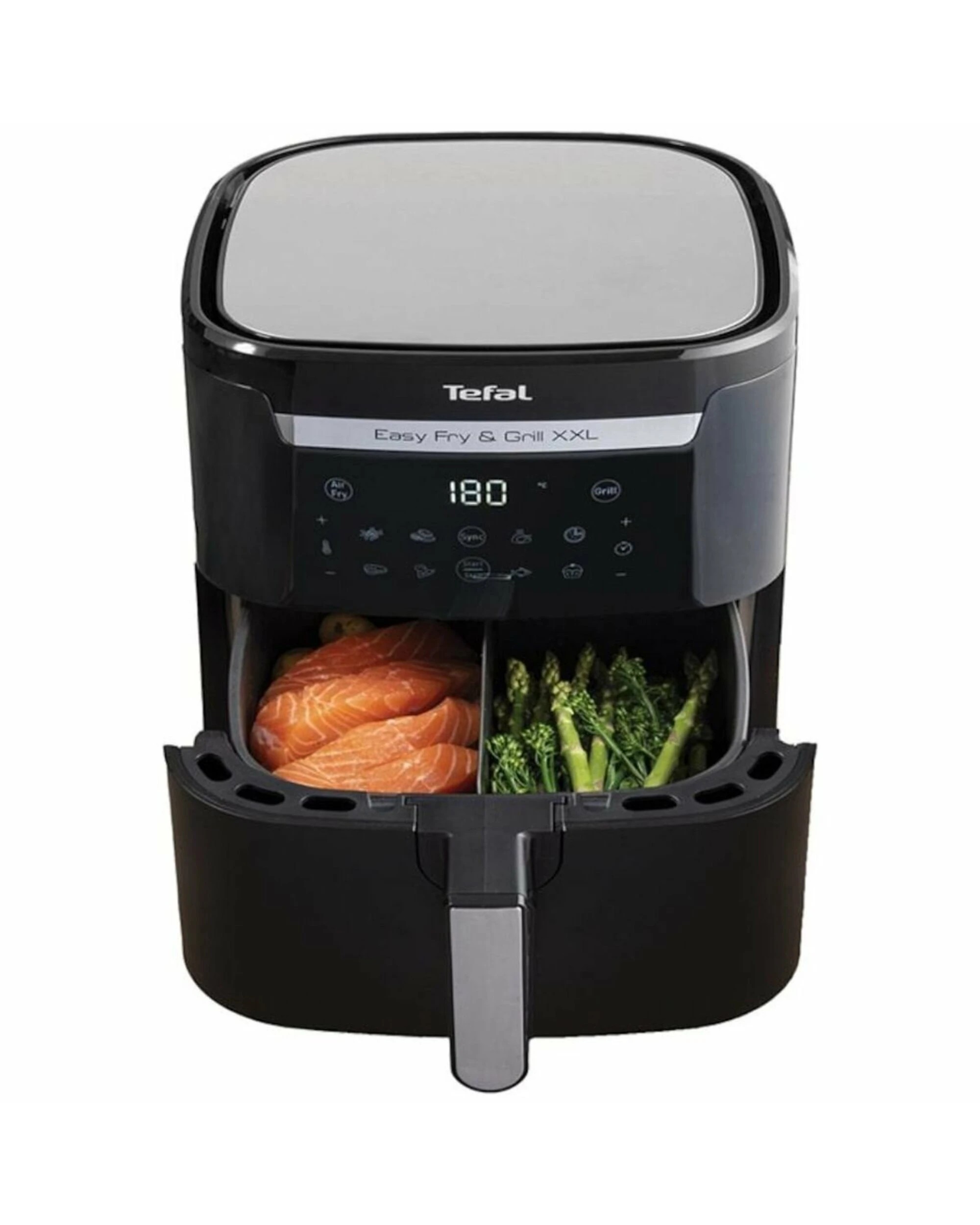 1 Tefal Air Fryer 6.9L Easy Fry & Grill 2 in 1 XXL FlexCook Black, 1 of 5