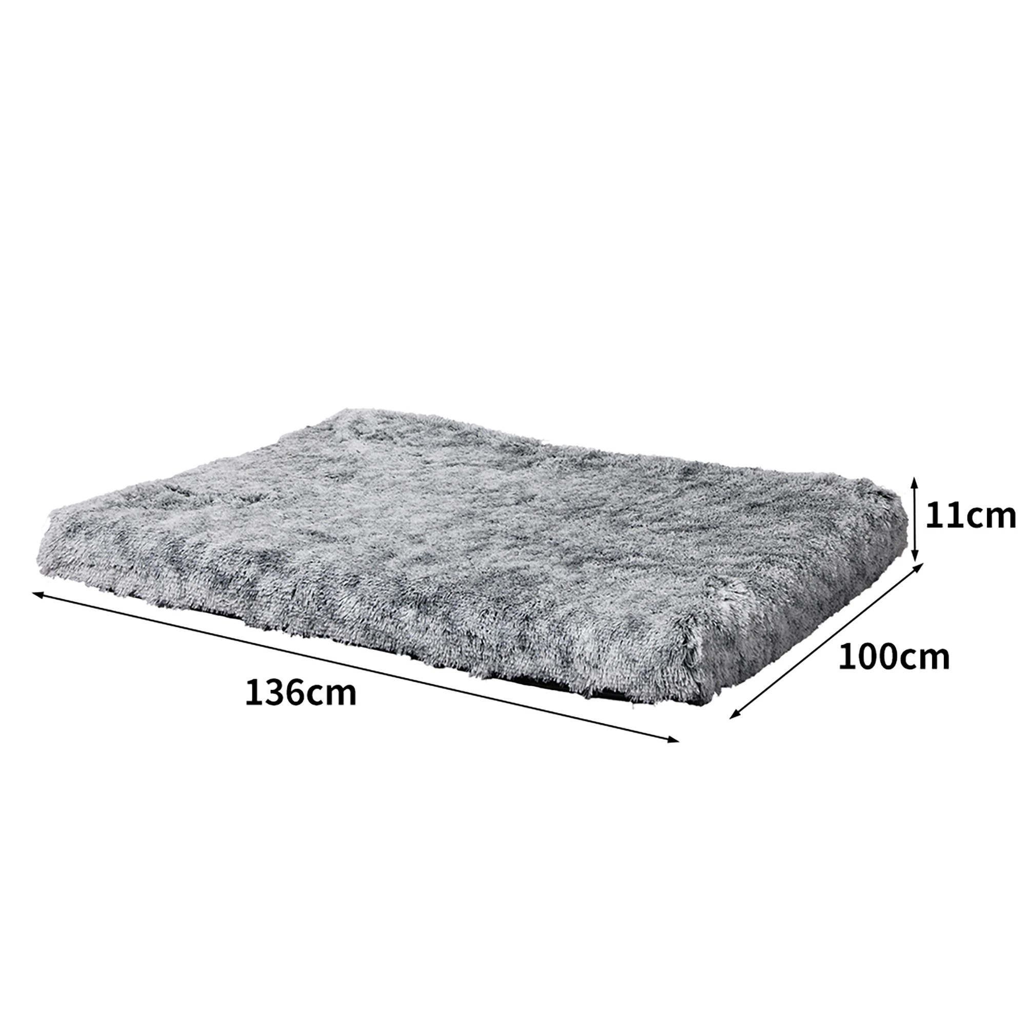 3 Pawz Memory Foam Pet Cushion Extra Large Charcoal, 3 of 7