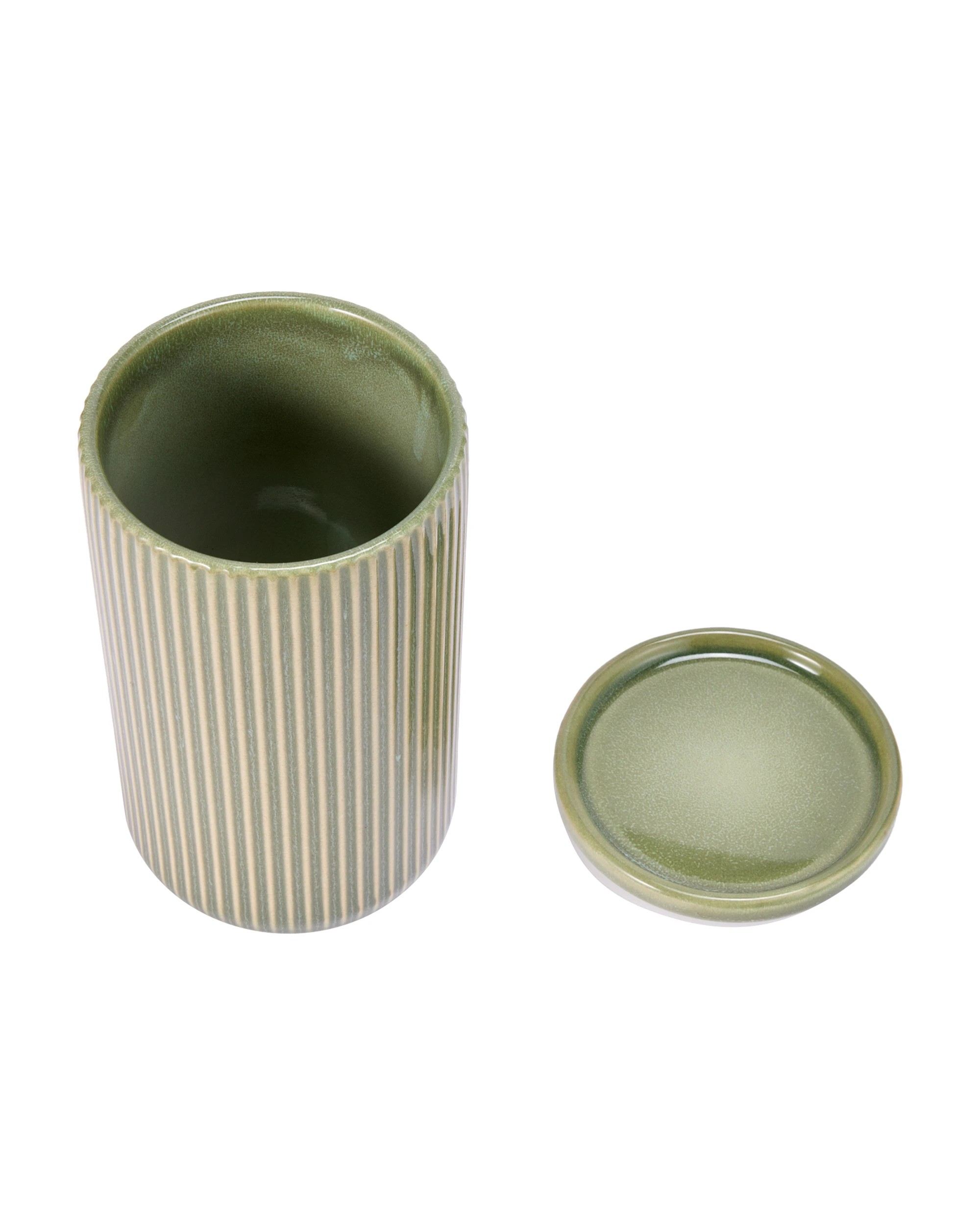 3 Large Green Linear Canister, 3 of 4