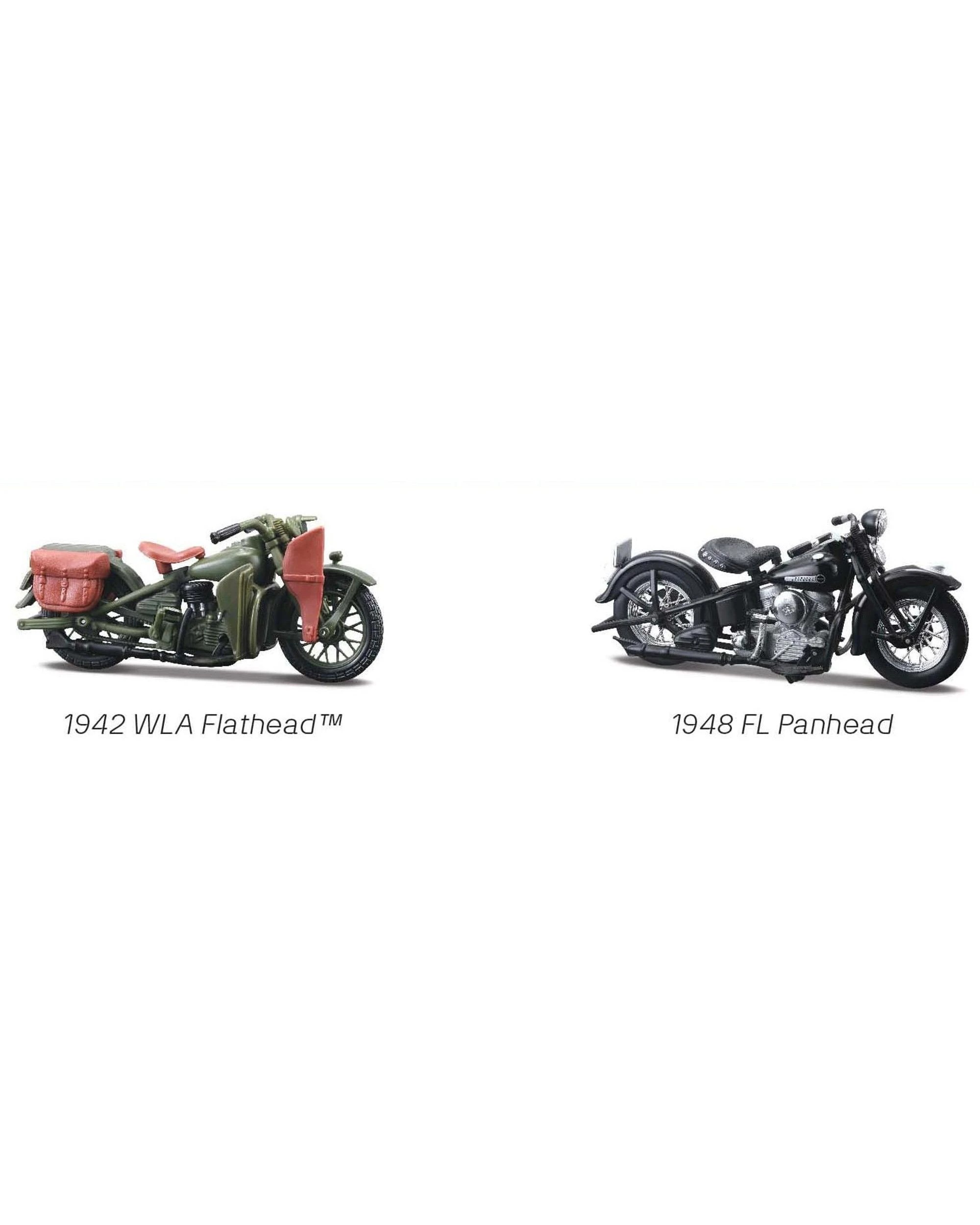 4 Maisto Harley-Davidson 1940s Motorcycle Duos 1:18 Scale Diecast Vehicle 2 Pack, 4 of 4