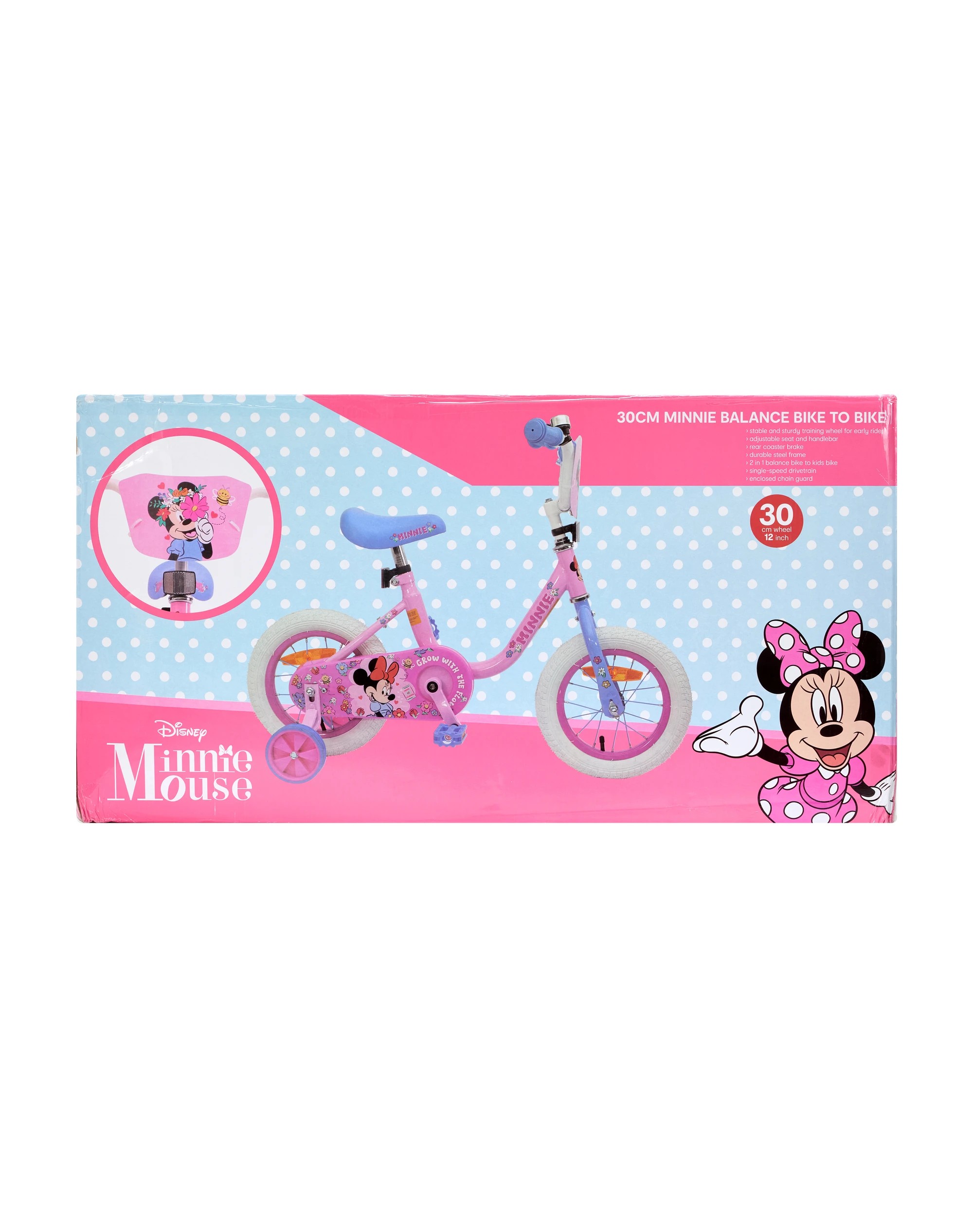 9 Disney Minnie Mouse 30cm Balance Bike to Bike, 9 of 9