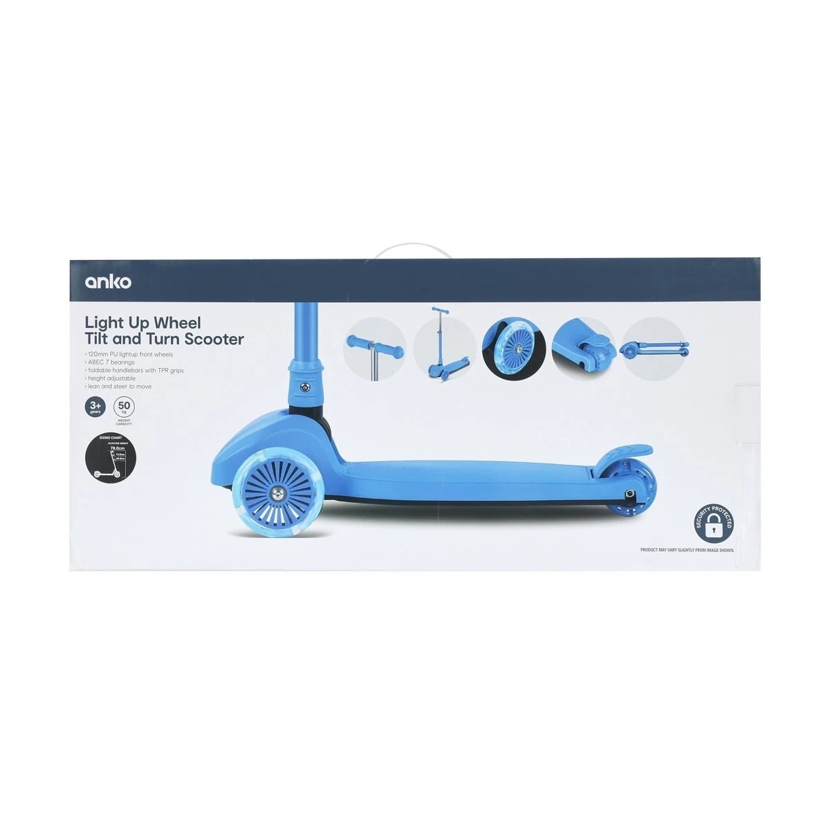 9 Light Up Wheel Tilt and Turn Scooter - Blue, 9 of 9