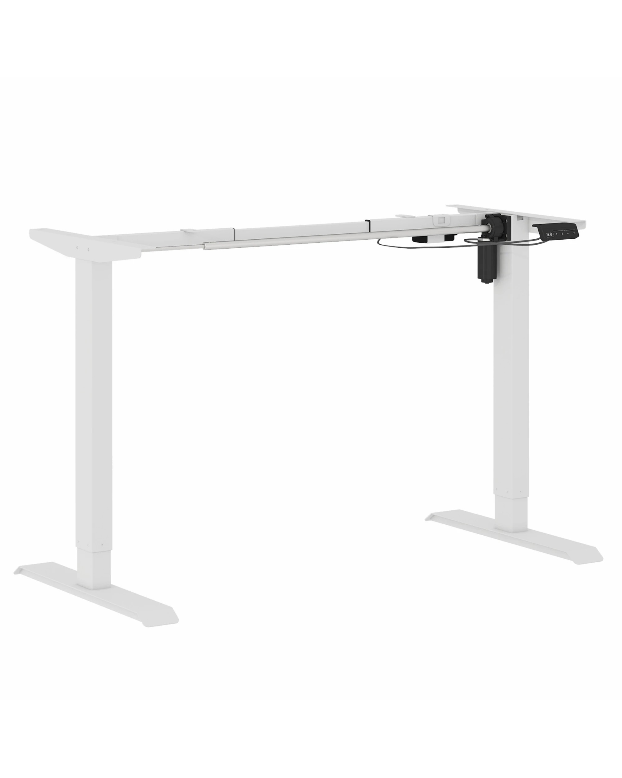 1 Advwin Standing Desk Frame Electric Height Adjustable No Desktop - White, 1 of 4