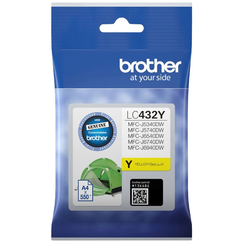 1 Brother LC 432Y Ink Cartridge Yellow, 1 of 1