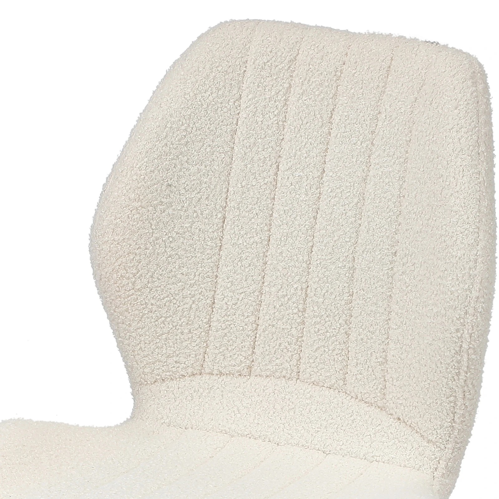 6 Oikiture Set Of 6 Dining Chairs Kitchen Lounge Padded Seat Armless Boucle
 - White, 6 of 9