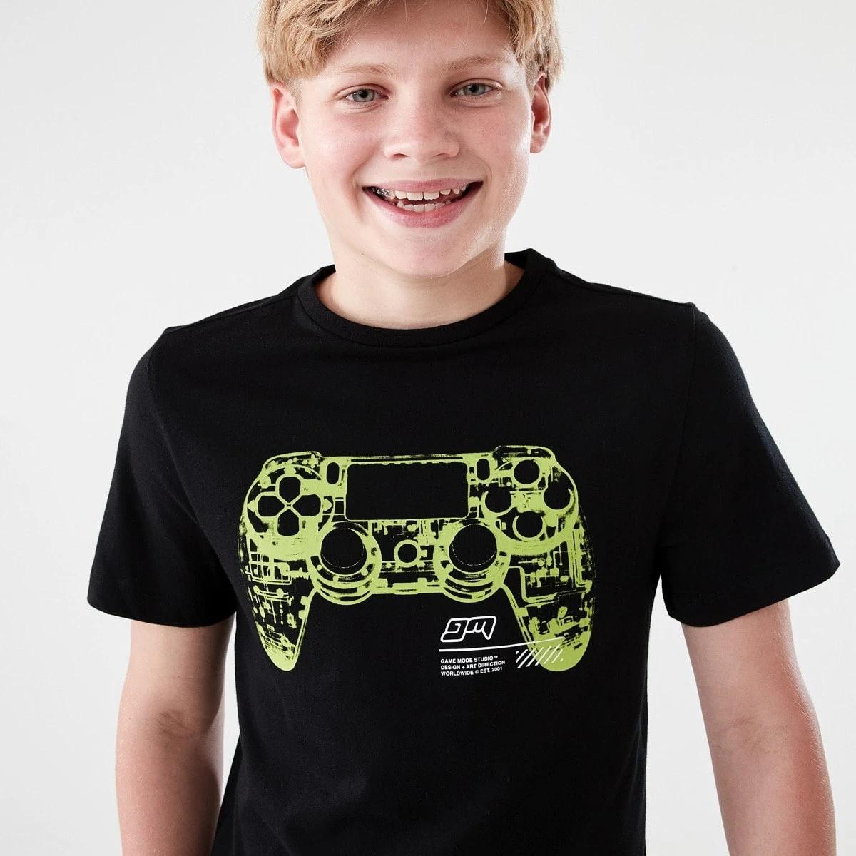 3 Short Sleeve Print T-shirt XRAY GAME BLACK, 3 of 6