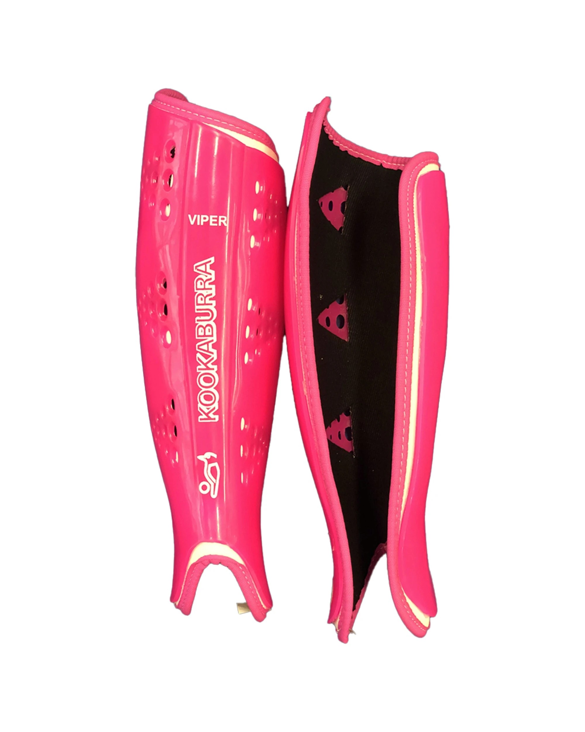 1 Kookaburra Viper Field Hockey Shinguards Pair Protective Gear Medium - Pink, 1 of 2