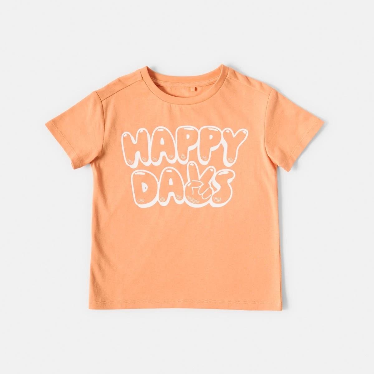 7 Chest Print T-shirt Org Happy, 7 of 8