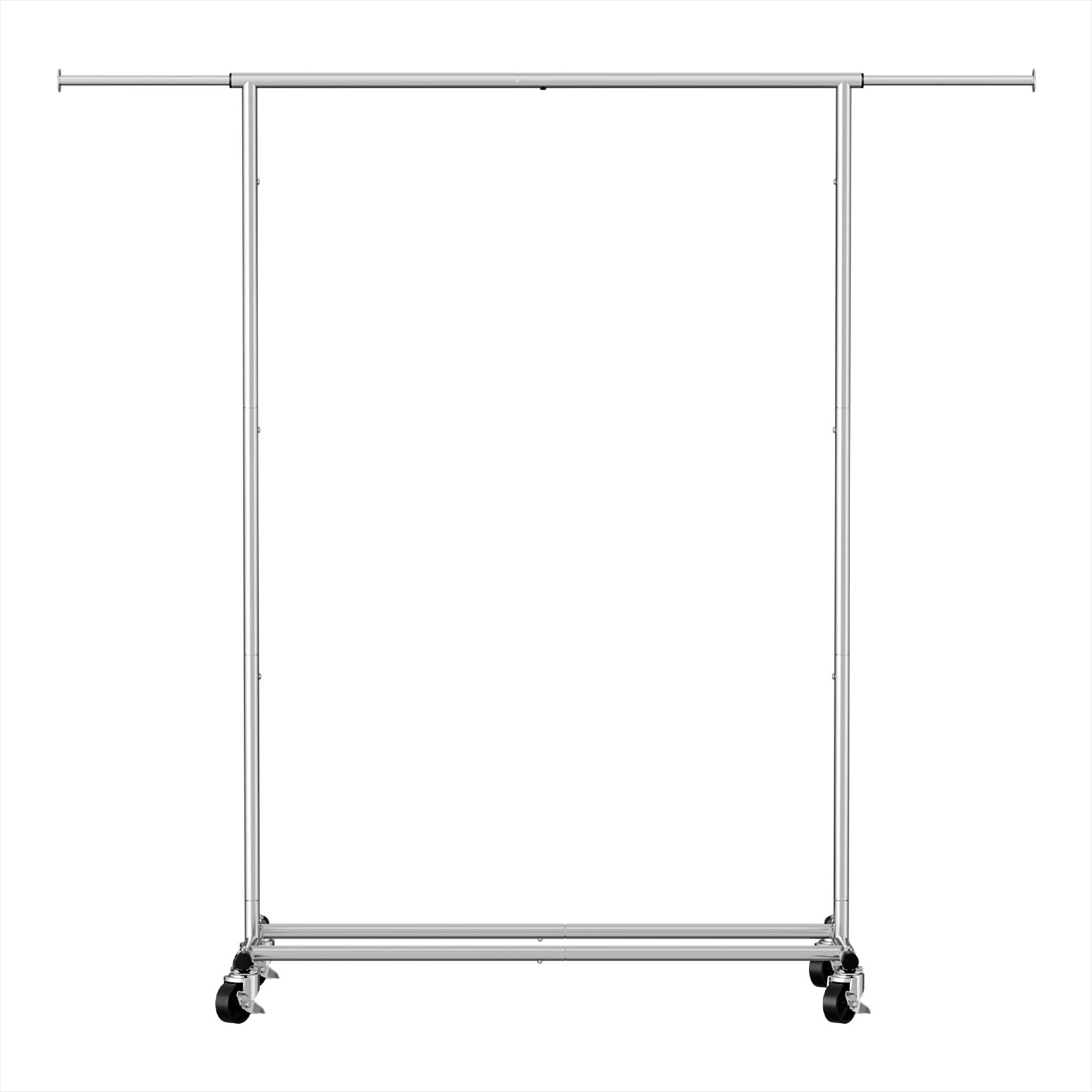 3 Artiss 2X Clothes Rack Airer Rail Coat Stand Adjustable Hanger - Silver, 3 of 7