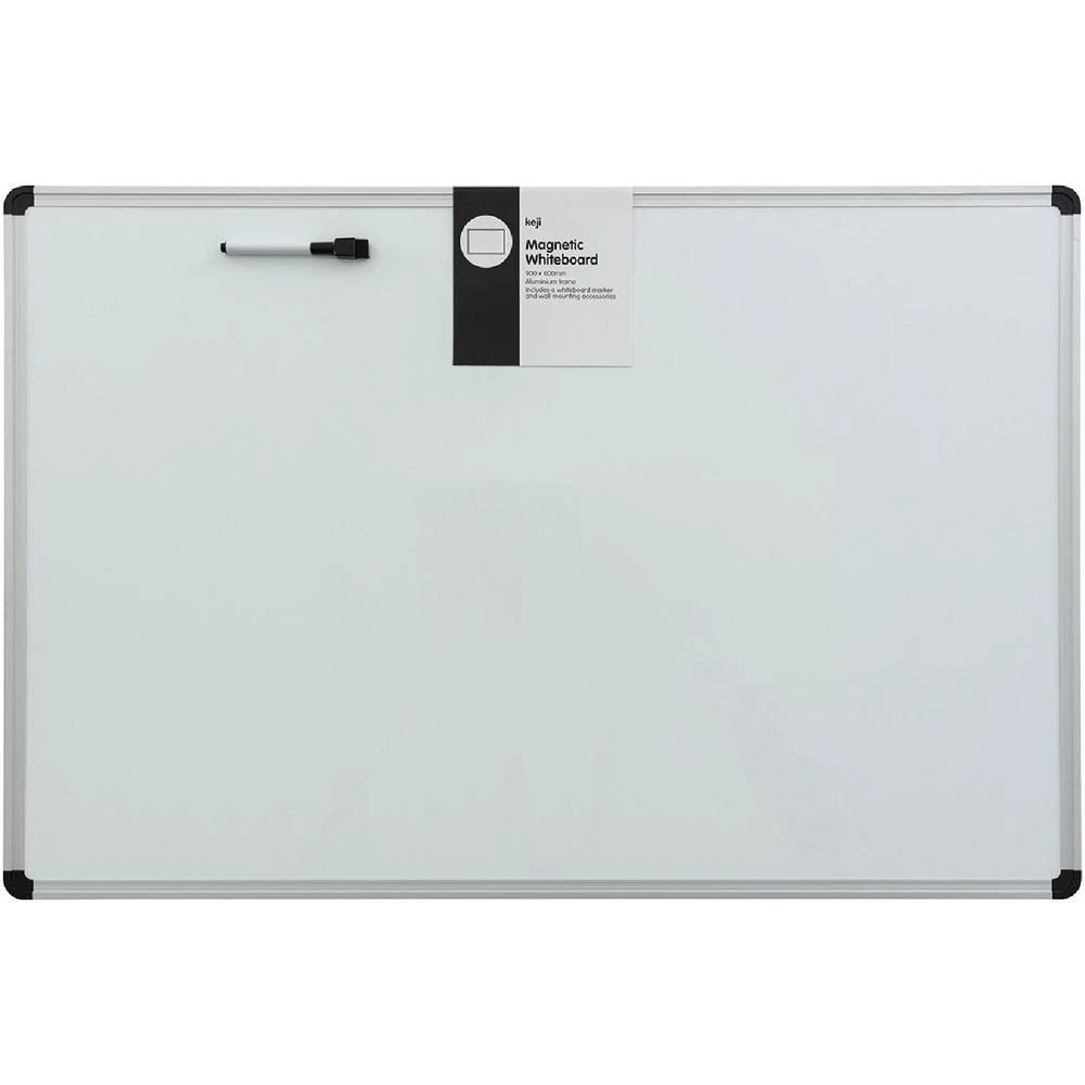 1 Keji Aluminium Magnetic Whiteboard & Accessories 900 x 600 mm, 1 of 4