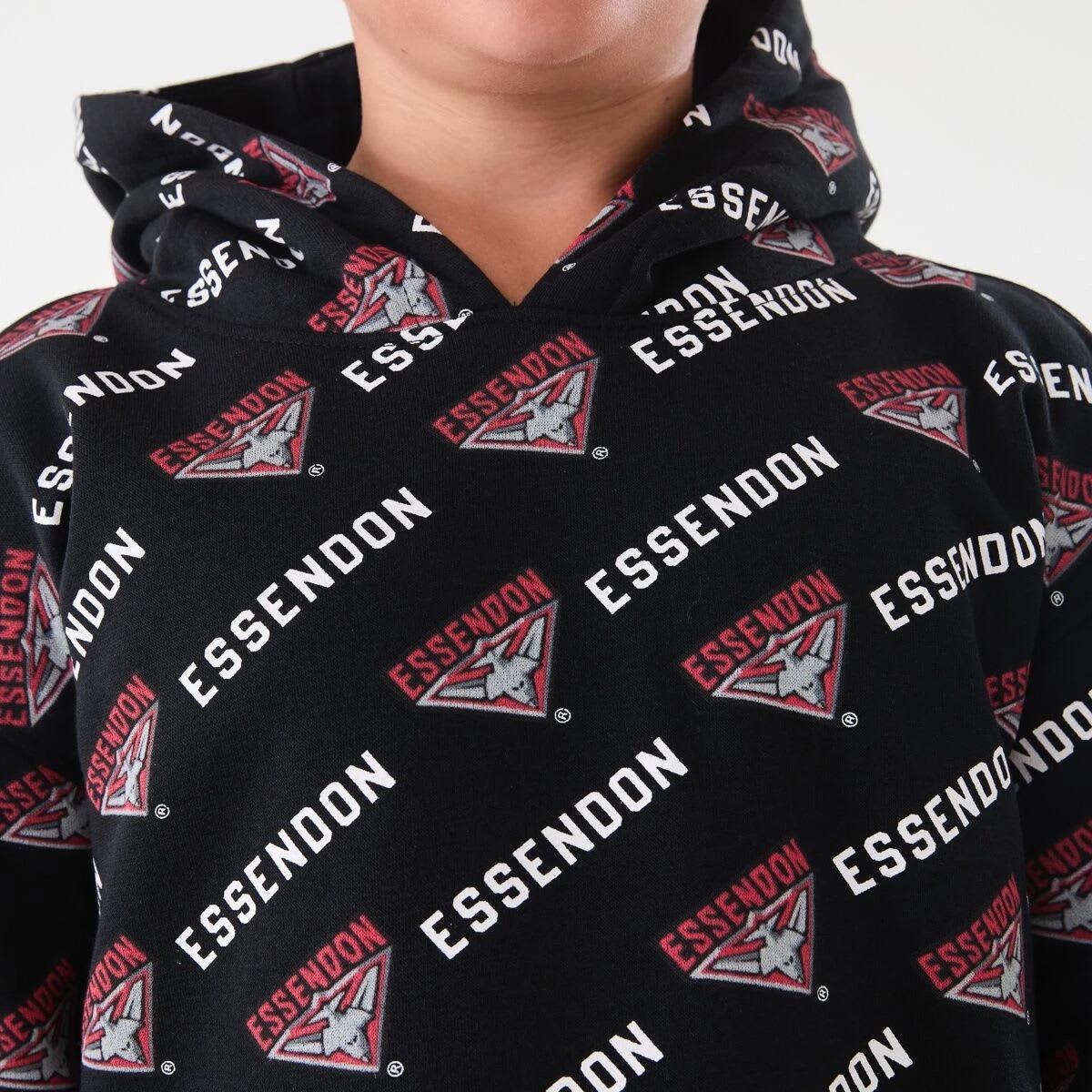 7 Official AFL Kids All Over Print Hoodie Essendon, 7 of 10