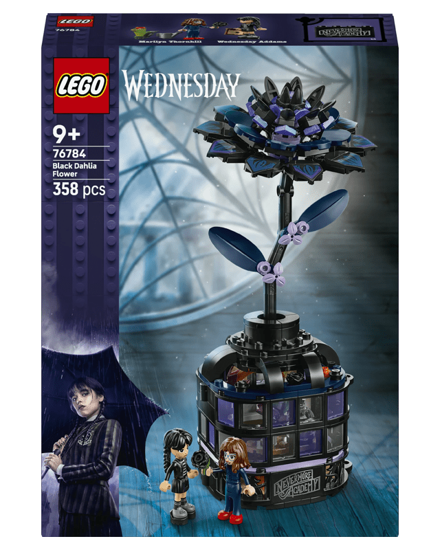 LEGO Wednesday Black Dahlia Flower 7