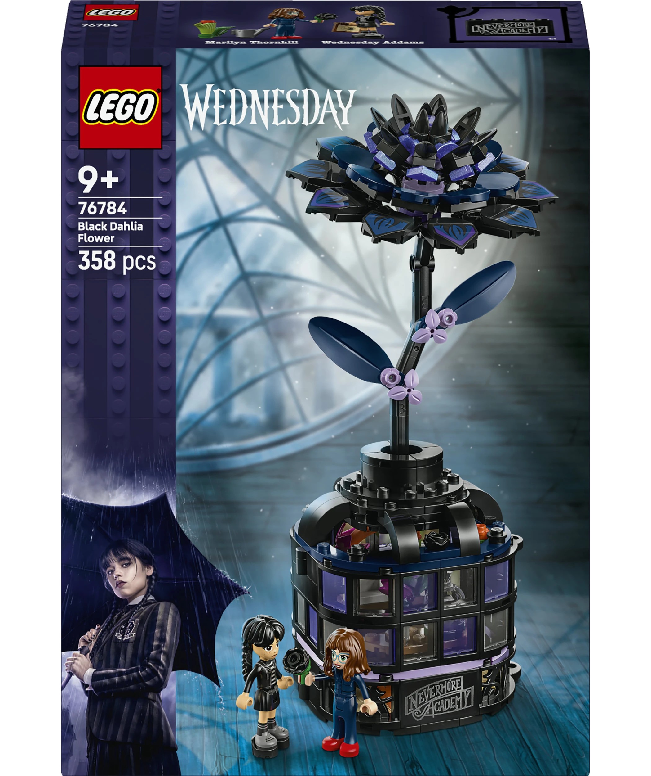 1 LEGO Wednesday Black Dahlia Flower 76784, 1 of 10