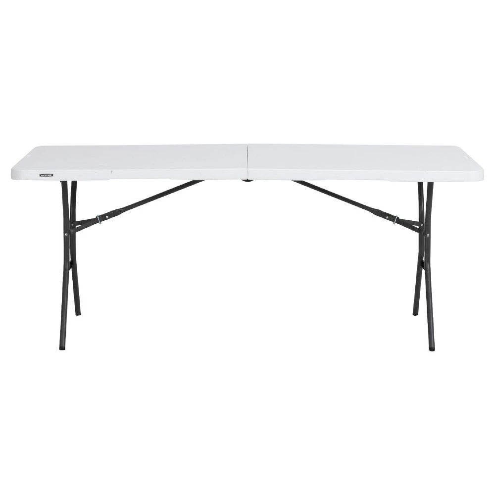 6 Lifetime Light Commercial 6 Foot Bi-fold Table White Desks, Tables and Returns, 6 of 10
