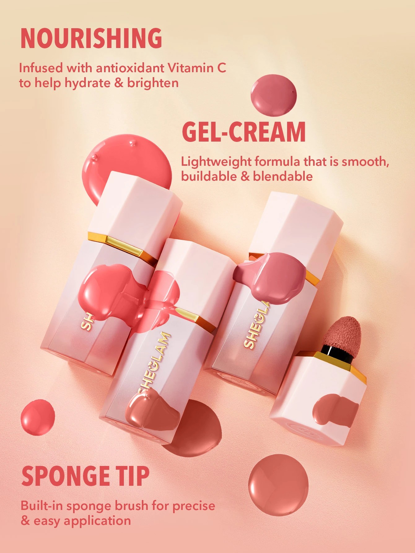 3 SHEGLAM Color Bloom Liquid Blush - Hush Hush, 3 of 6