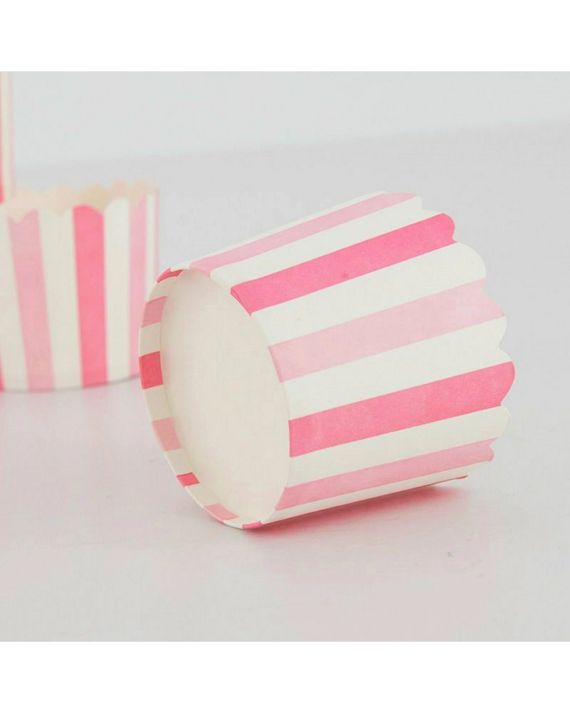3 Party Maker Light Pink and White Striped Baking Cups Pack of 20 - Pink, 3 of 3