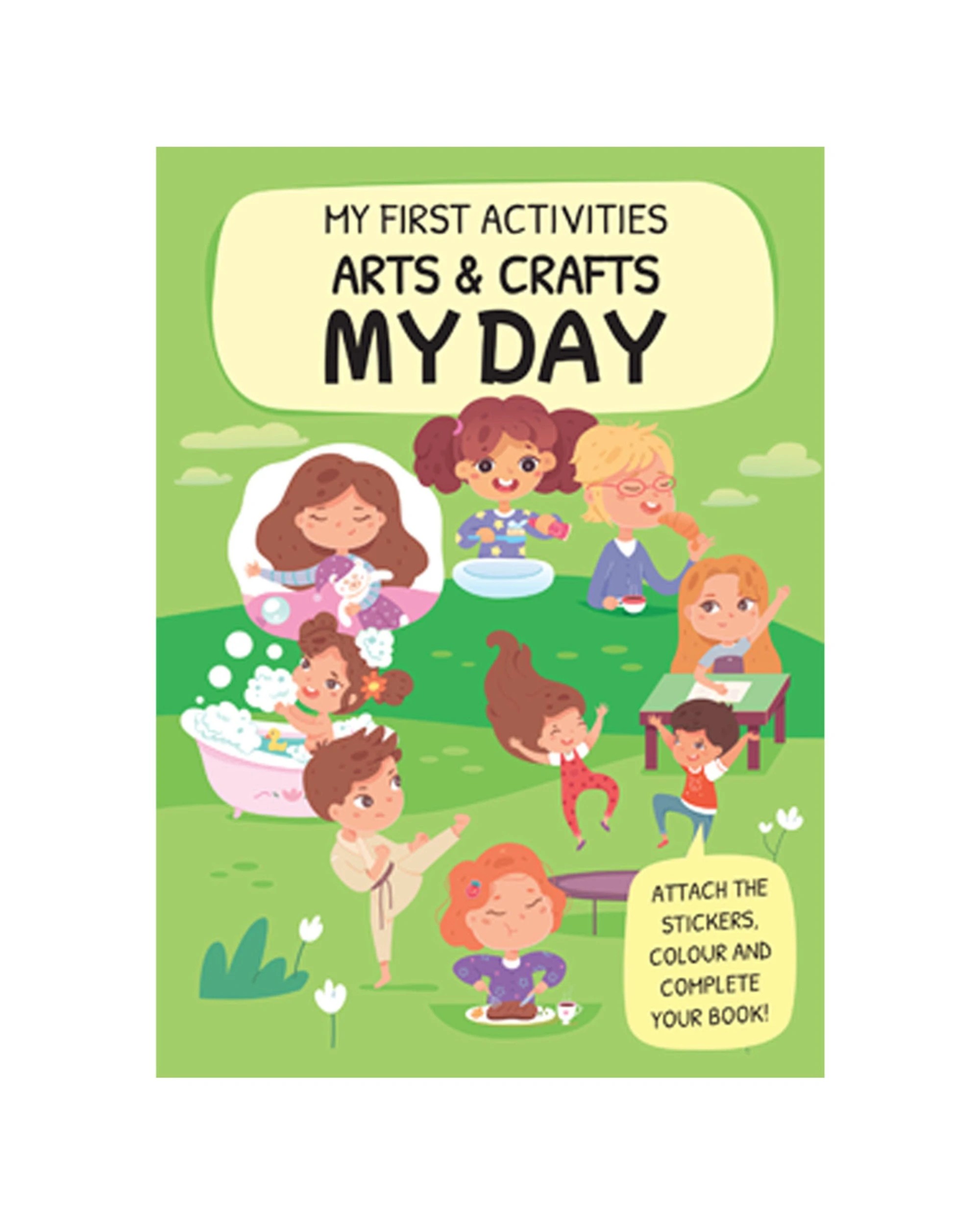 2 Sassi Arts Crafts Kids Children Activity Colouring Book My Day - Multi, 2 of 3
