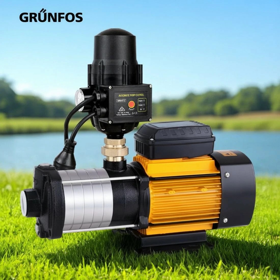 2 Giantz Garden Water Pump High Pressure 2500W Max 6-Stage Tank Irrigation Transfer Booster Pump - Orange, 2 of 2
