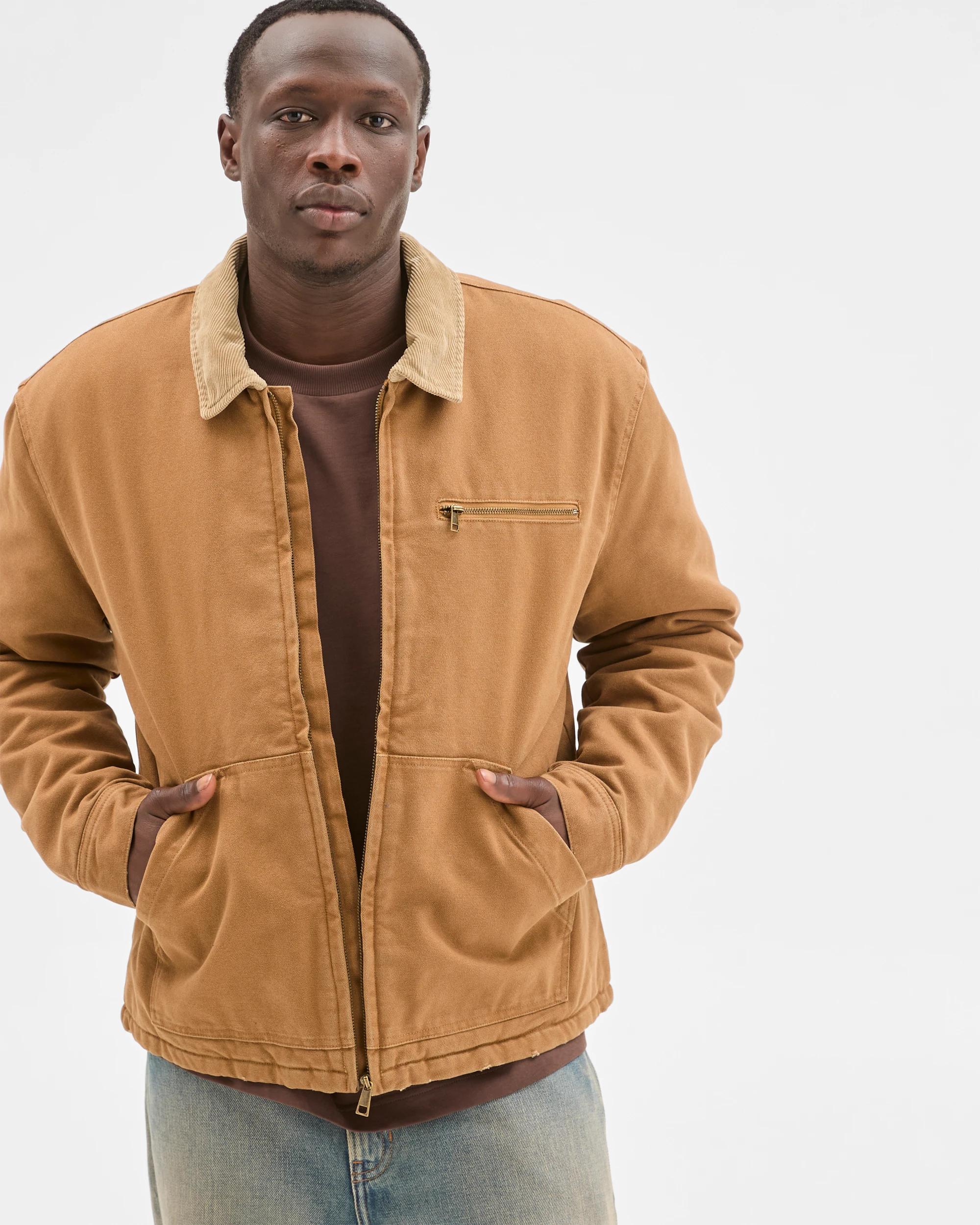 1 Commons Australian Cotton Heavyweight Washed Worker Jacket DUCK CANVAS, 1 of 6